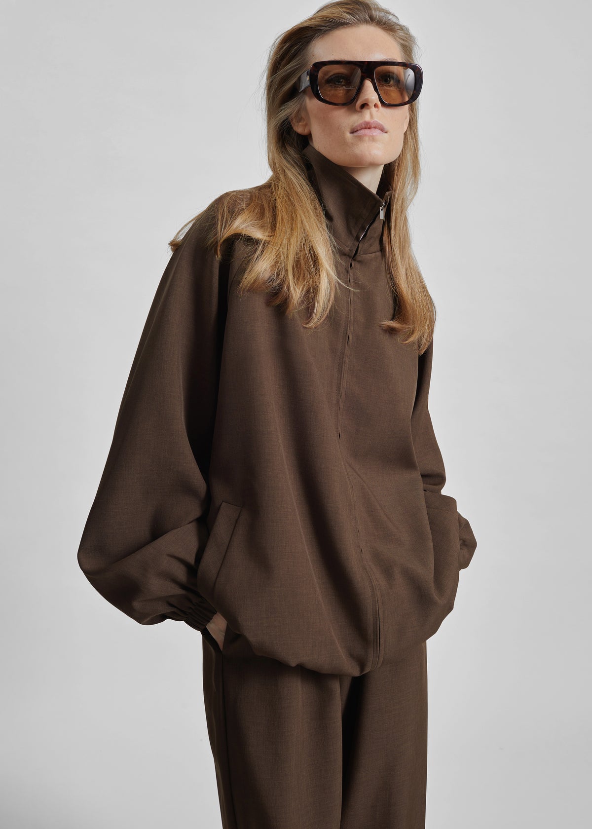 Baxter Track Jacket - Dark Brown - 5