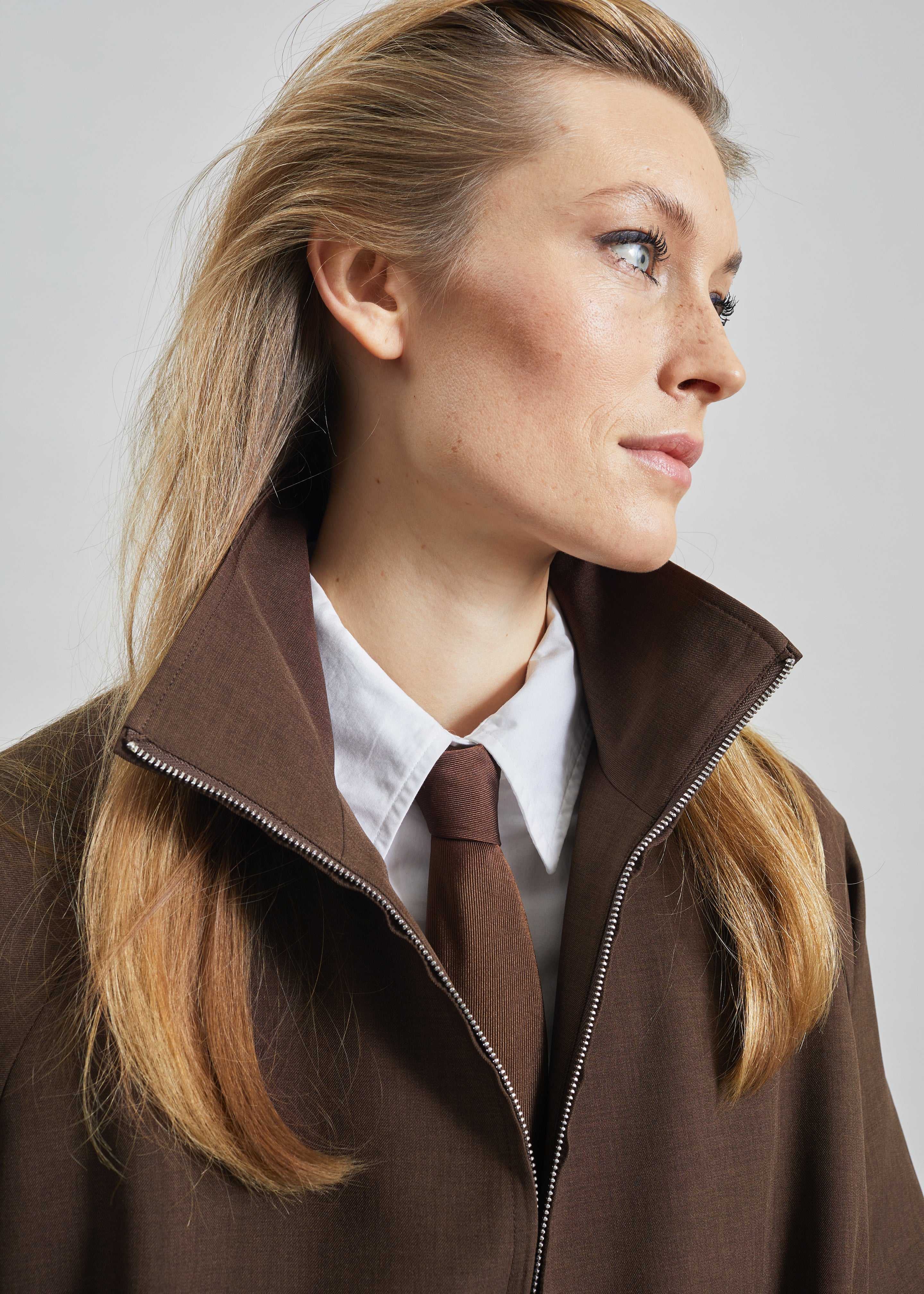 Baxter Track Jacket - Dark Brown - 3