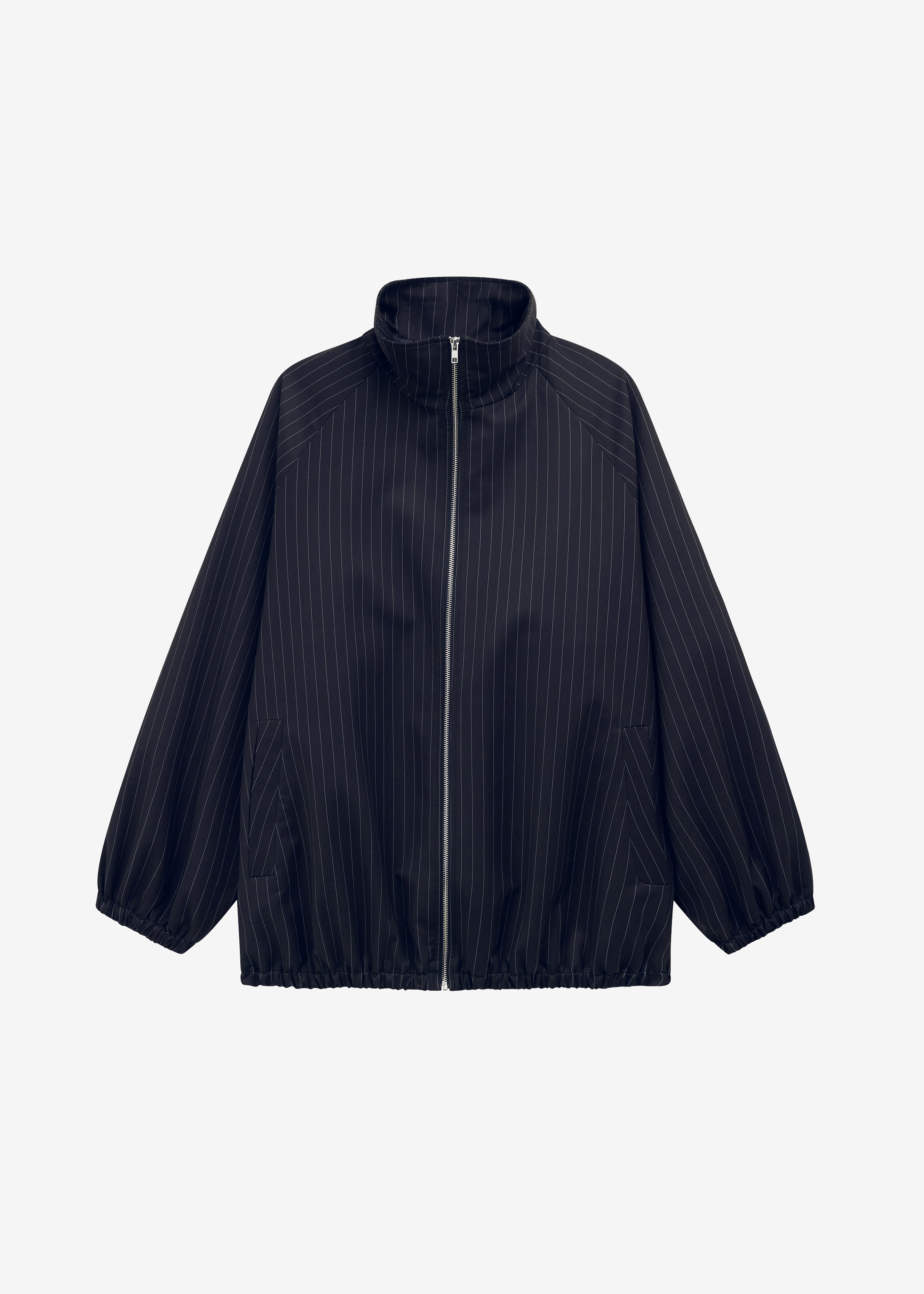Baxter Track Jacket - Navy/White Pinstripe - 9