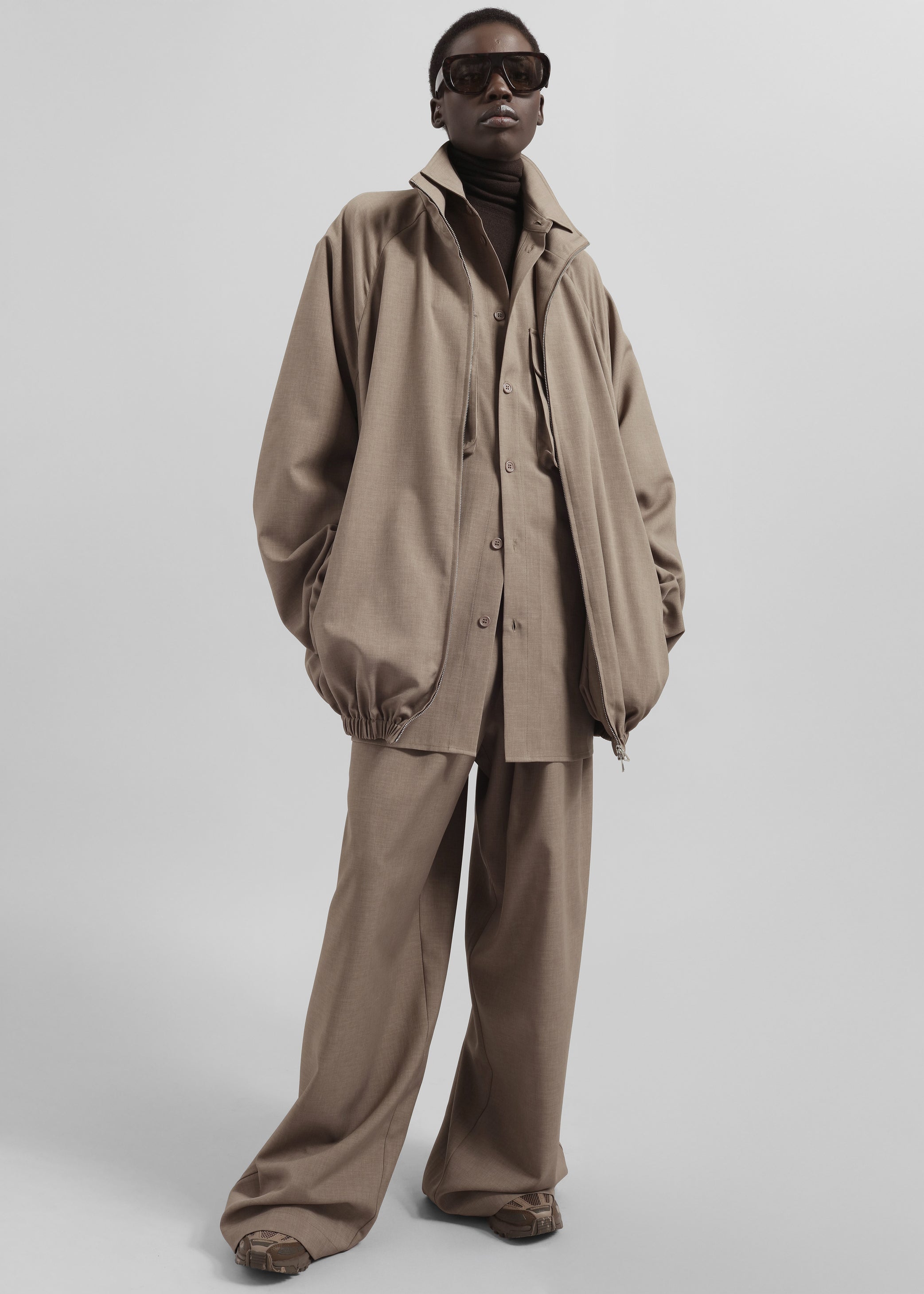 Shop the look image for Baxter Track Pants - Taupe