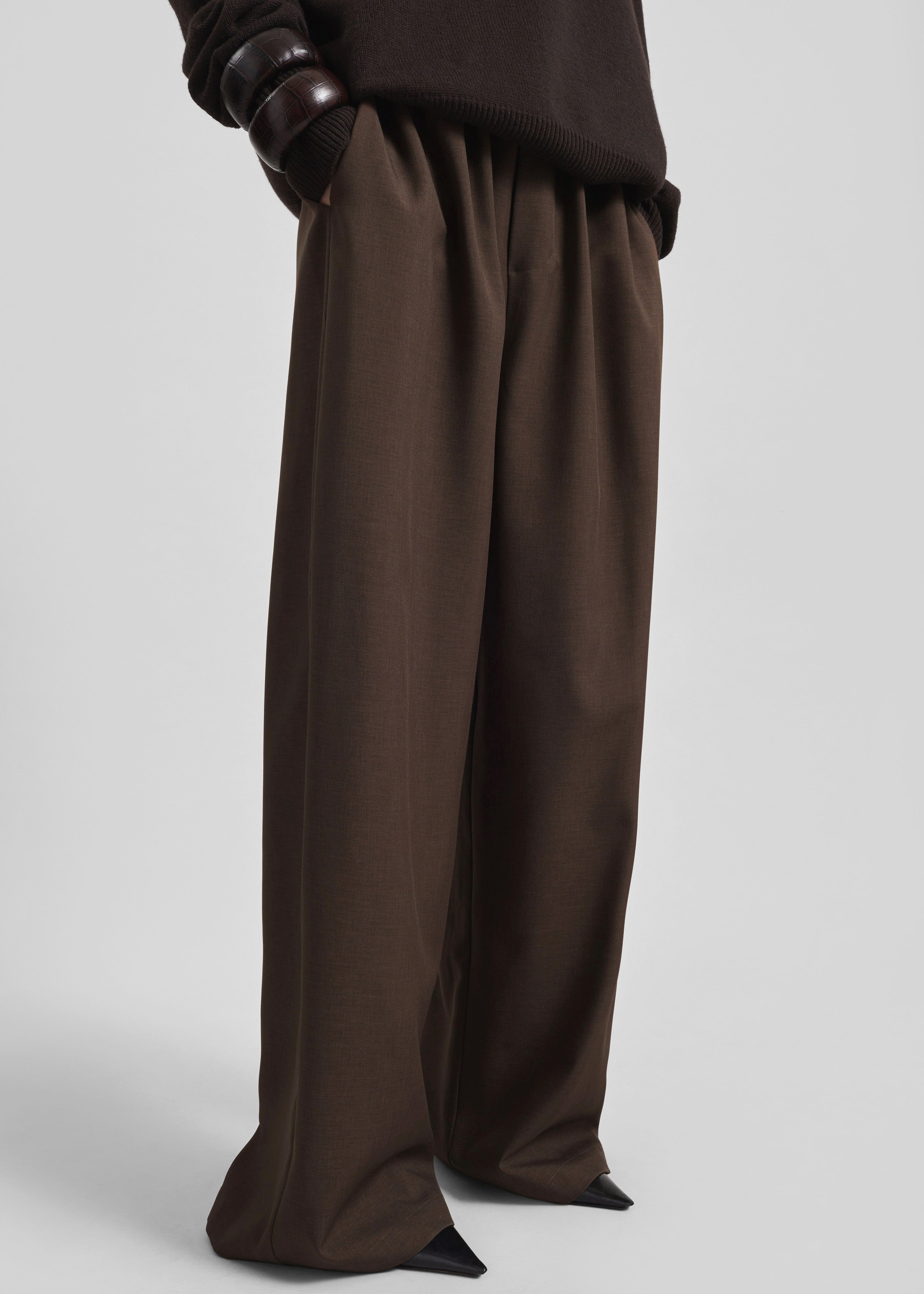Baxter Track Pants - Dark Brown - 5