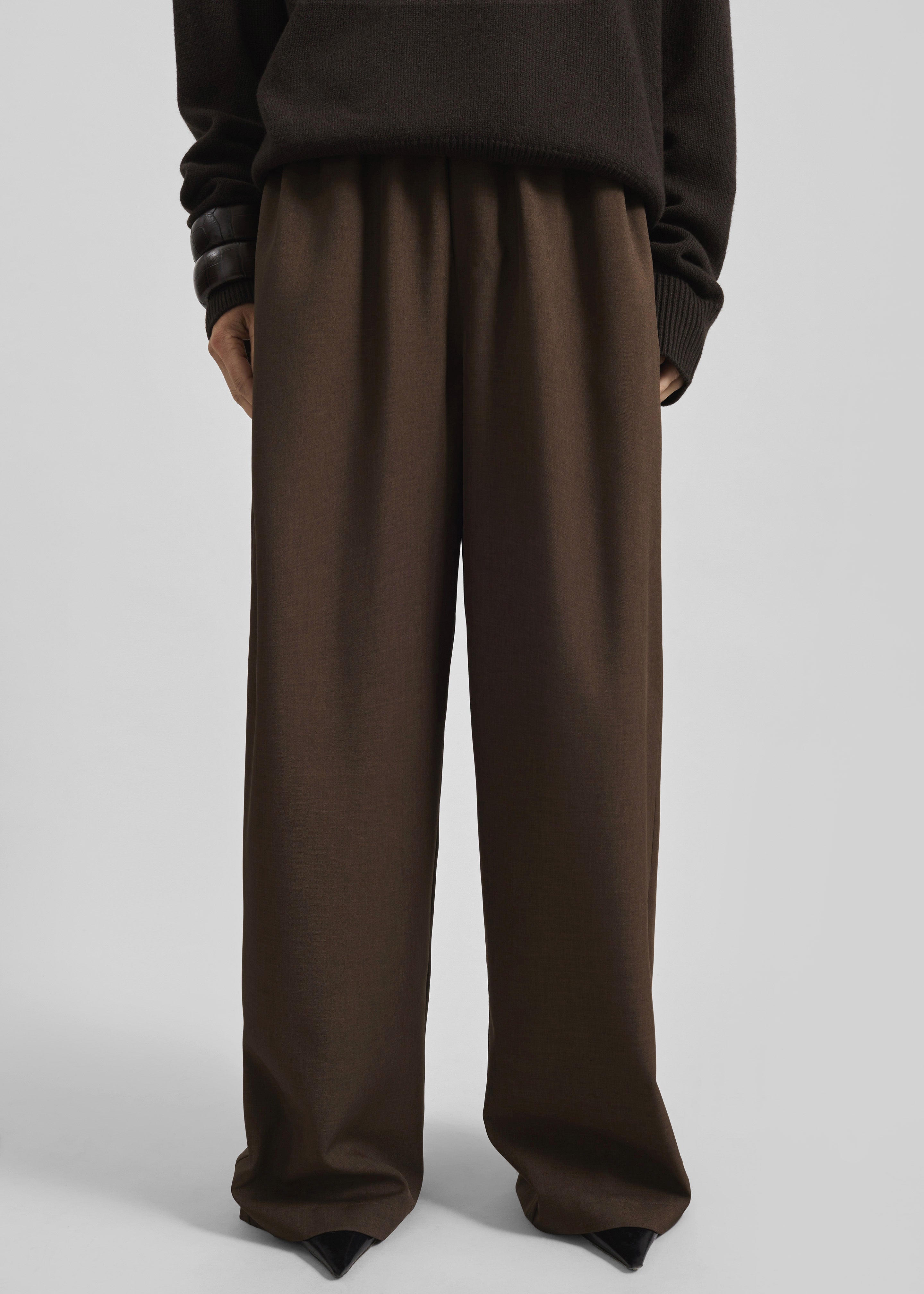 Baxter Track Pants - Dark Brown - 7