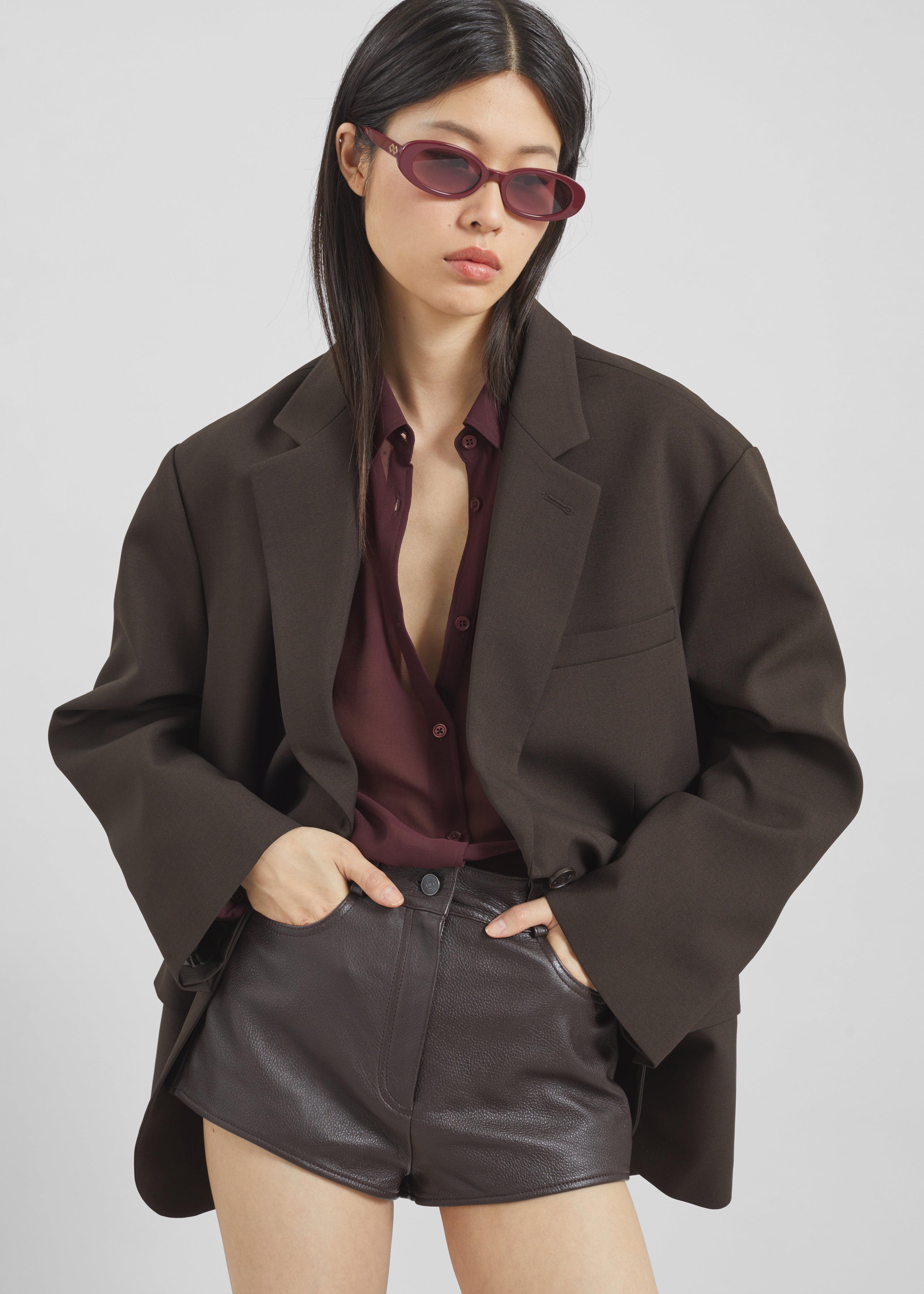 Bea Blazer - Dark Espresso - 1