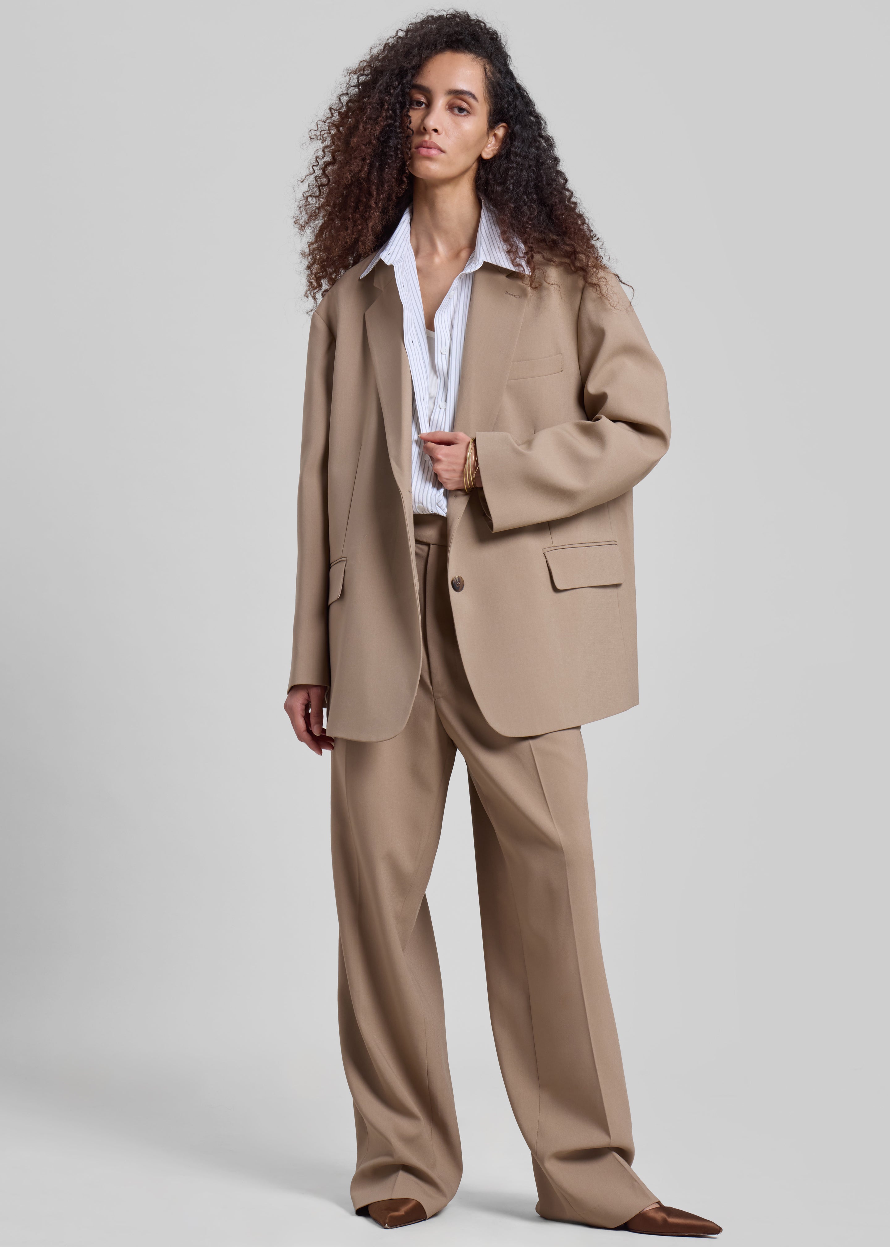 Bea Blazer - Latte - 1
