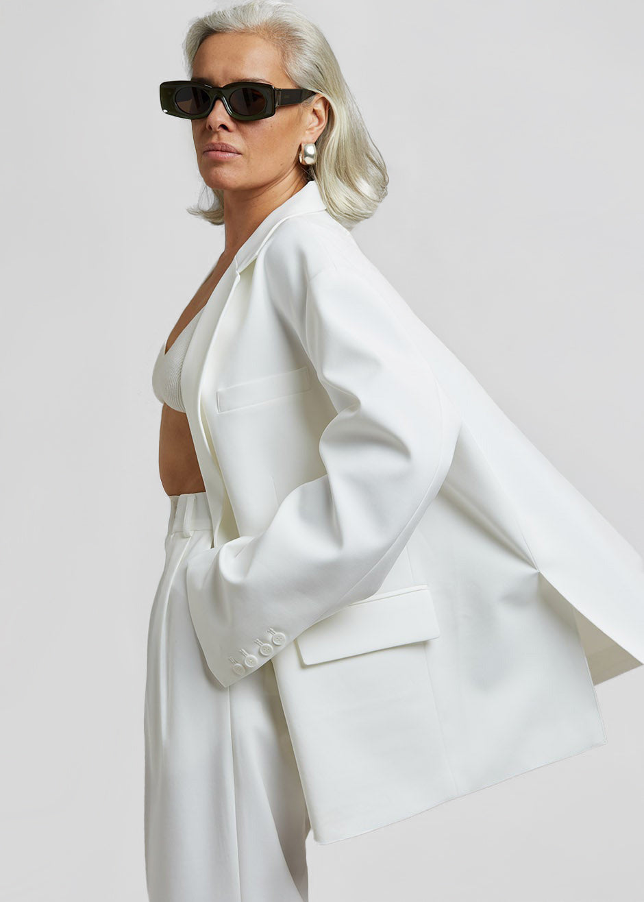Bea Blazer - White - 4