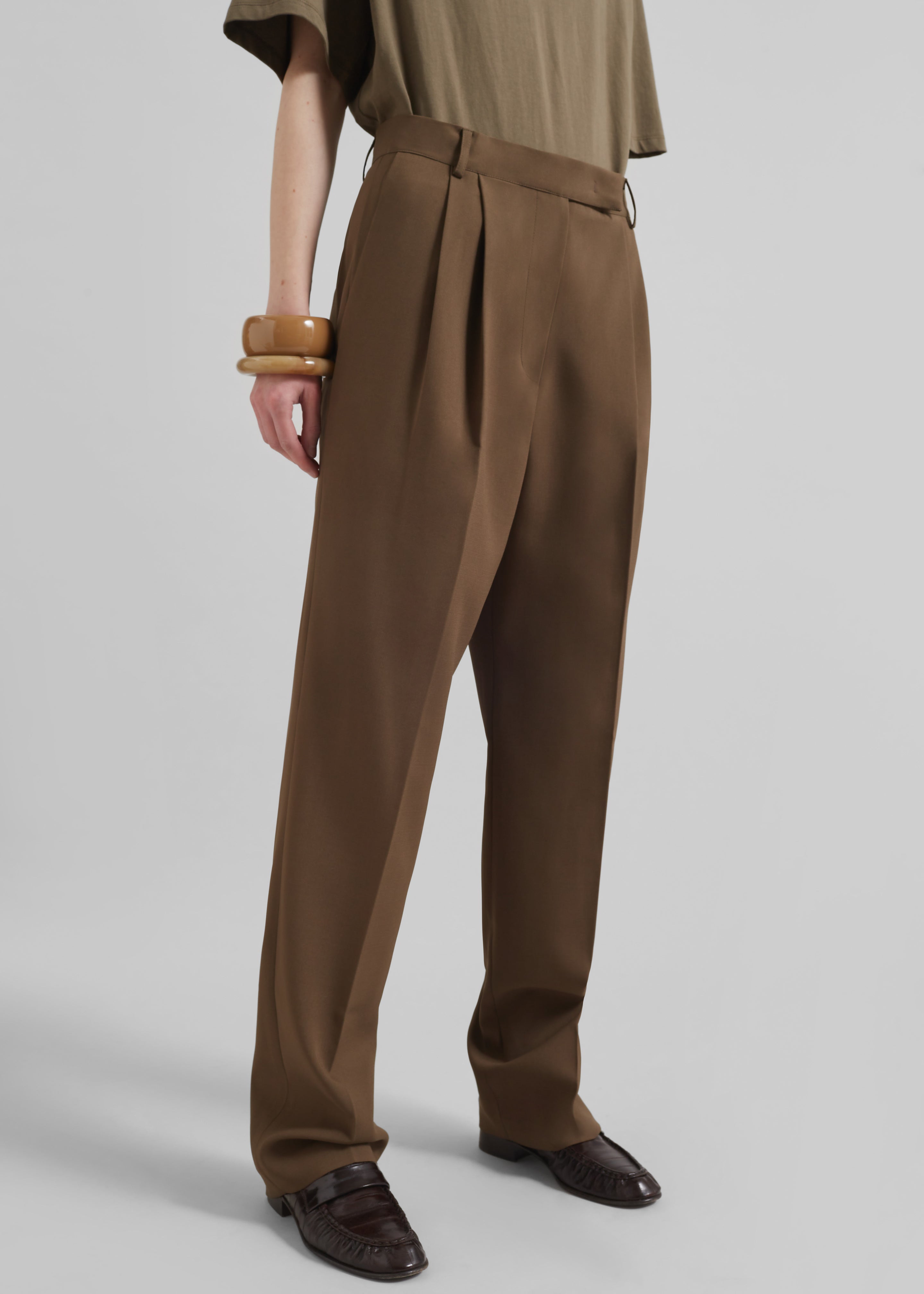 Bea Suit Pants - Chocolate - 2