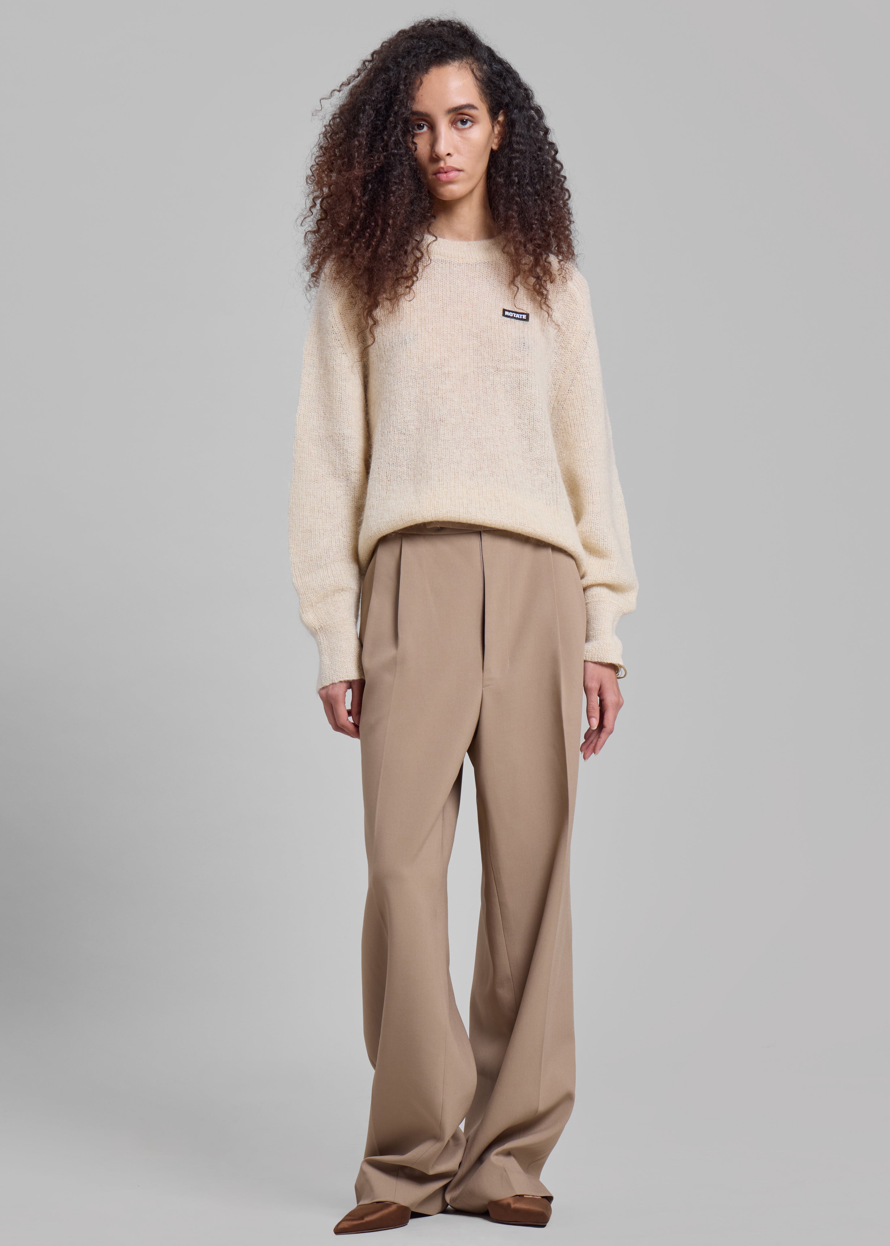 Bea Suit Pants - Latte - 7