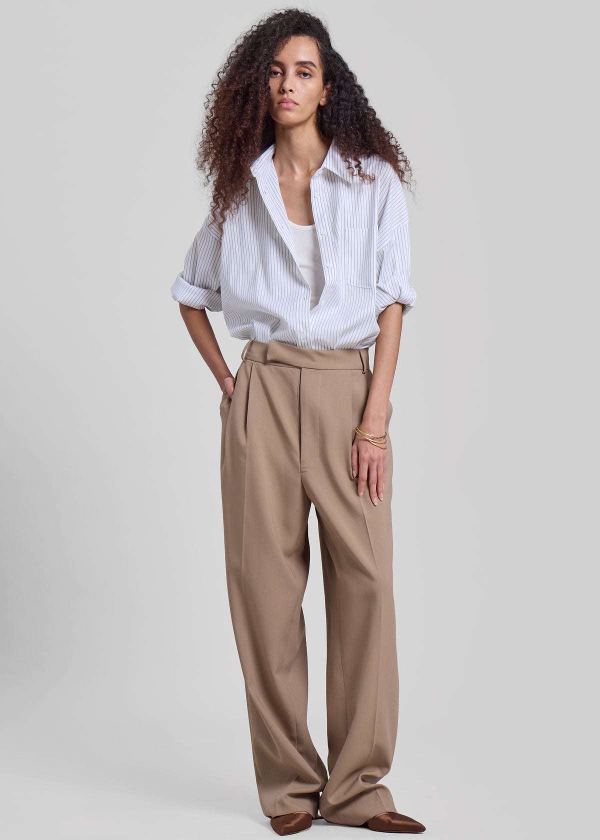 Bea Suit Pants - Latte - 12