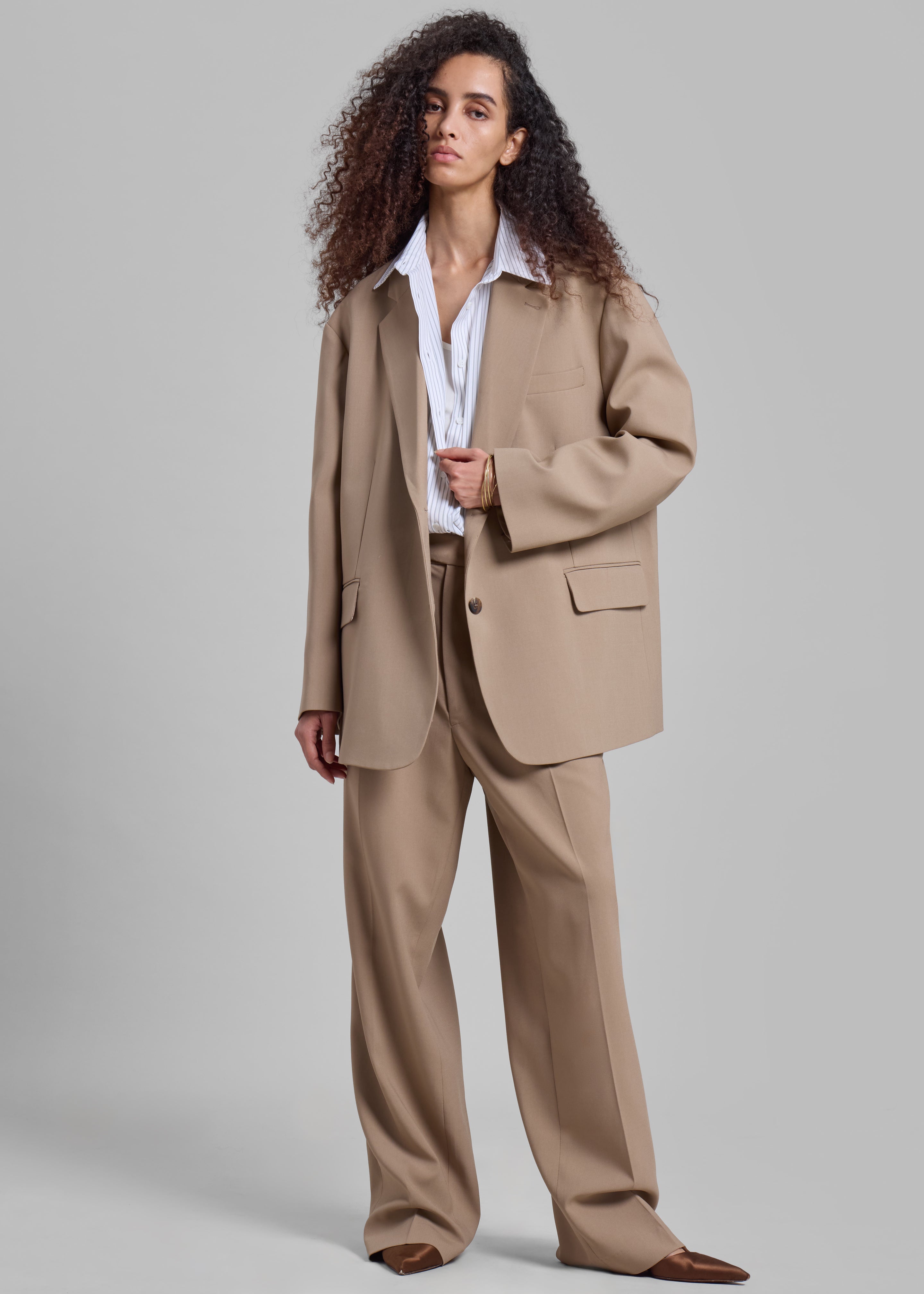 Bea Suit Pants - Latte - 5