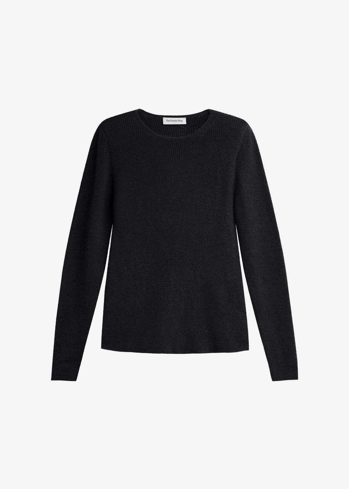 Top Beatrice in maglia con spalle imbottite - Nero