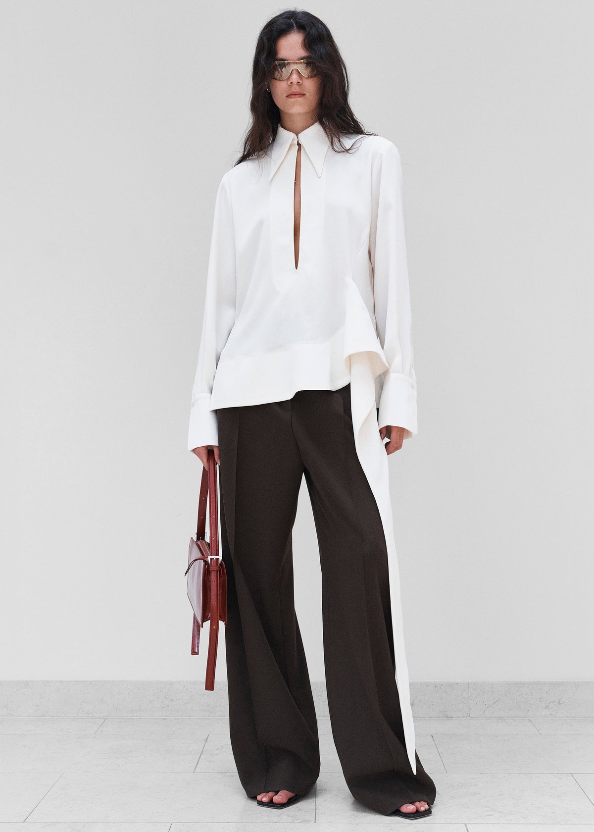 Beaufille blouse Alanis - Porcelain