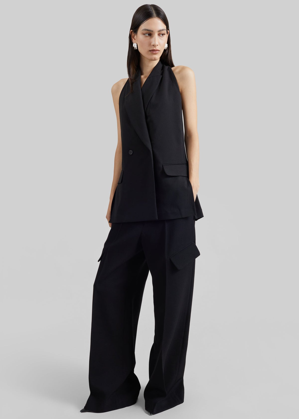 Beaufille Amari Halter Vest - Black