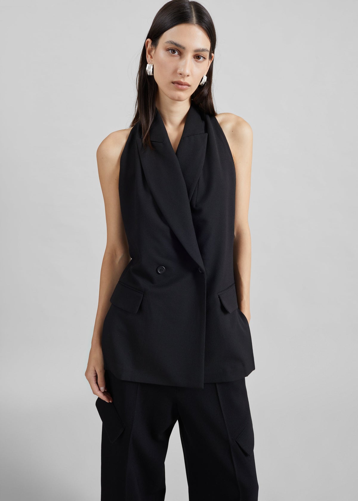 Beaufille Amari Halter Vest - Black