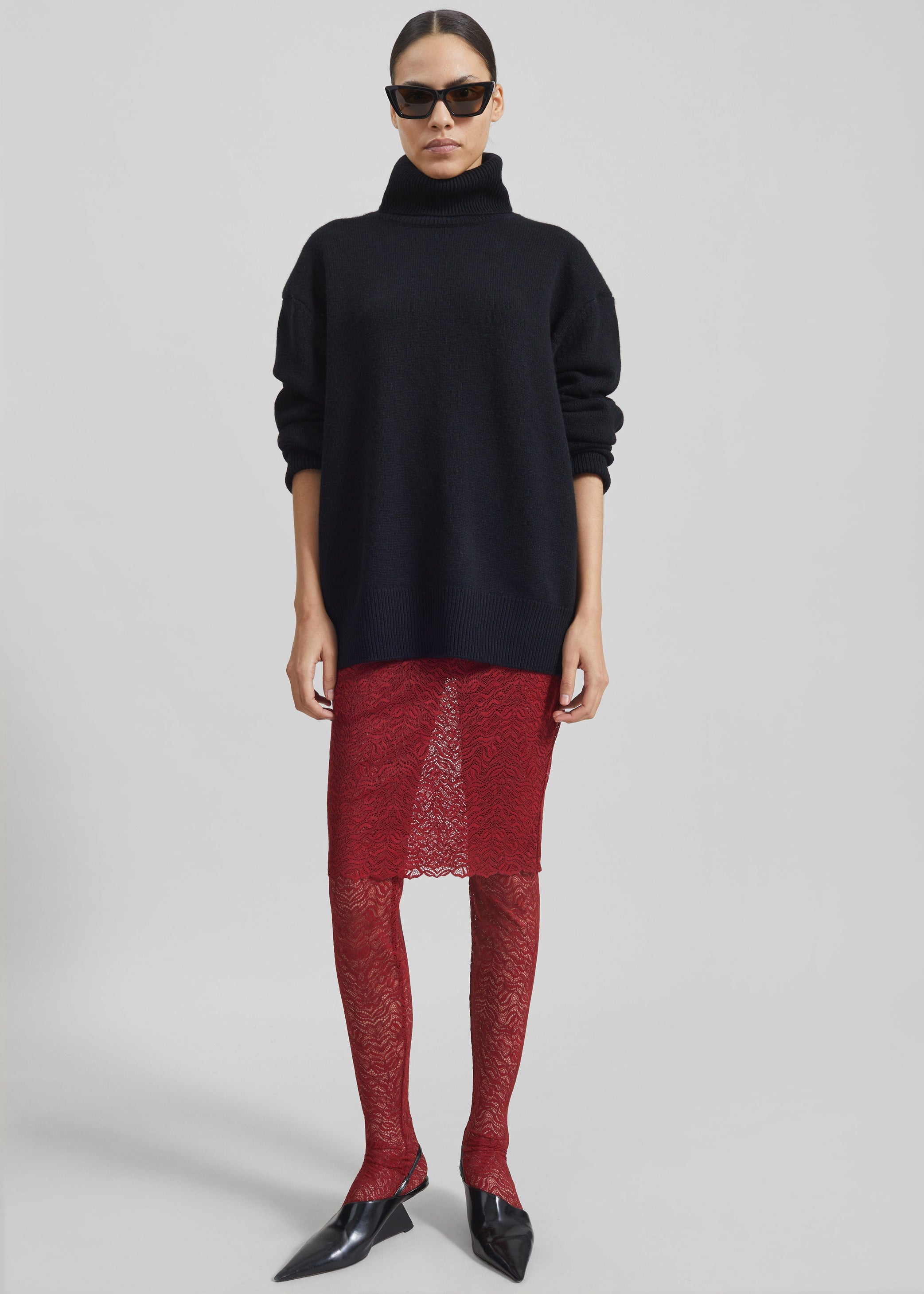 Shop the look image for Beaufille Dorado Skirt Leggings - Burgundy