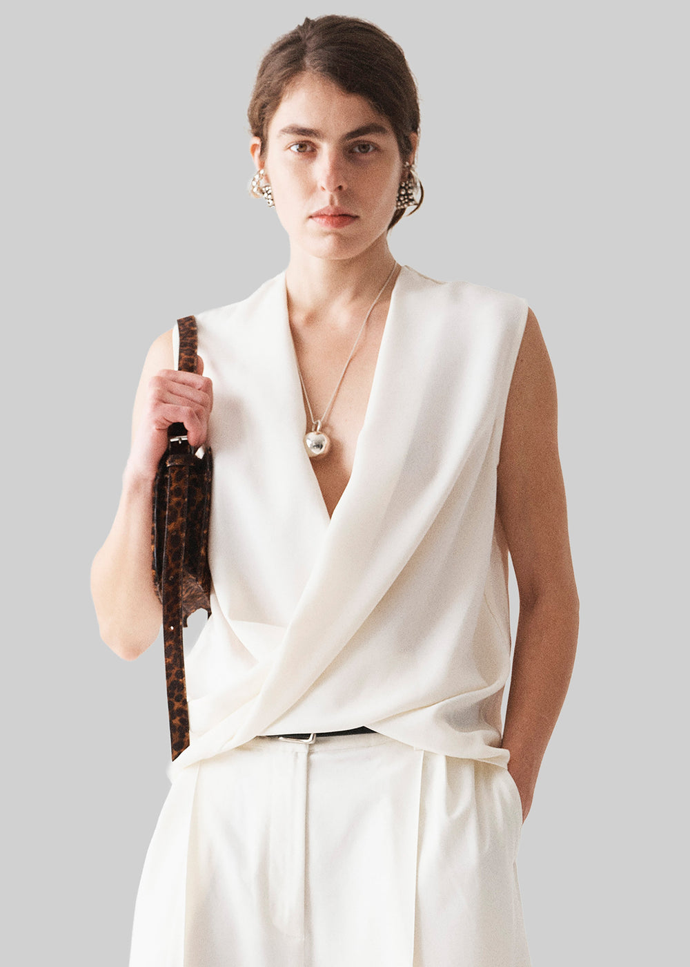 Beaufille Lewis Sleeveless Blouse - Porcelain - 1