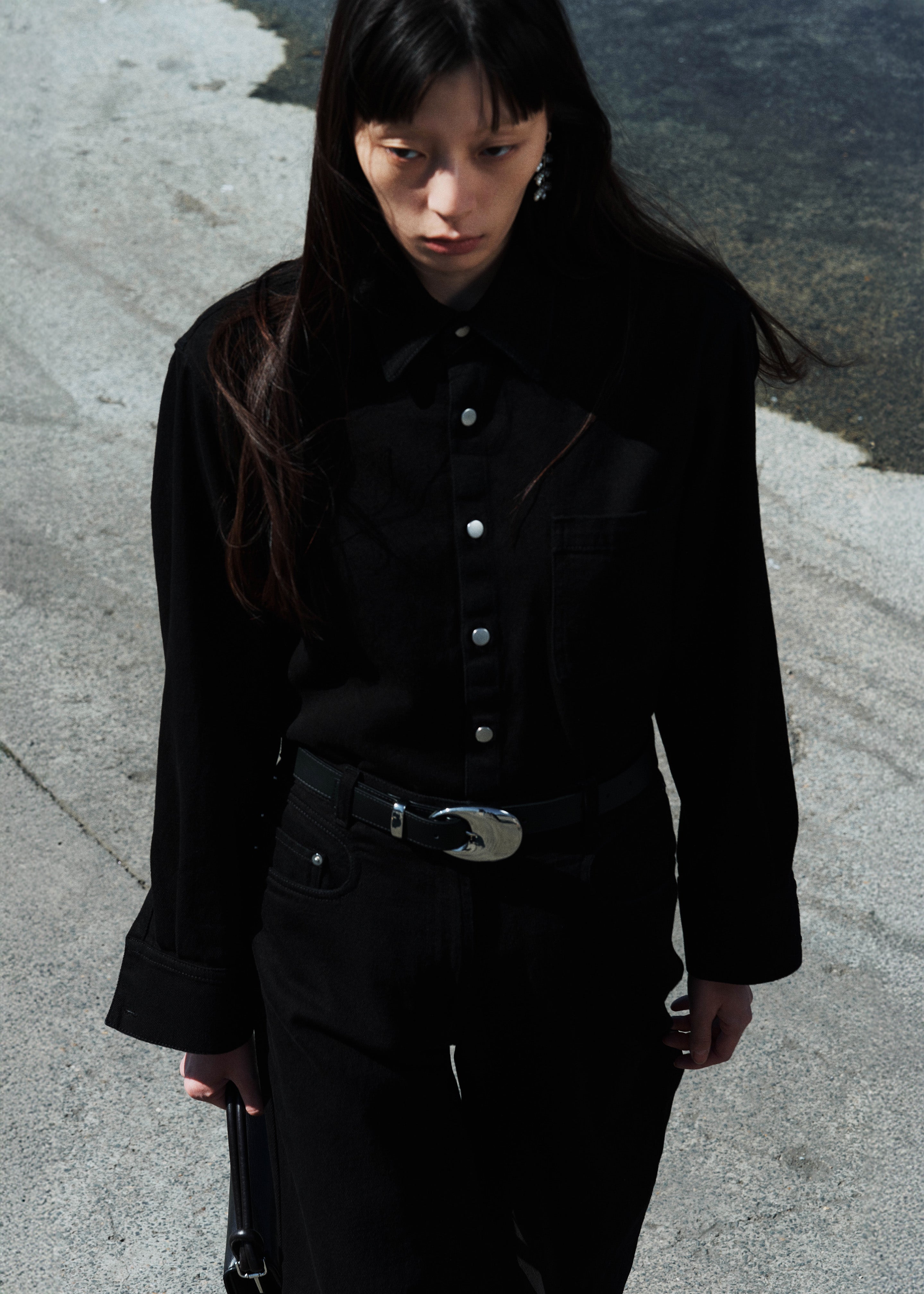 Beaufille Porte Belt - Black/Silver - 7