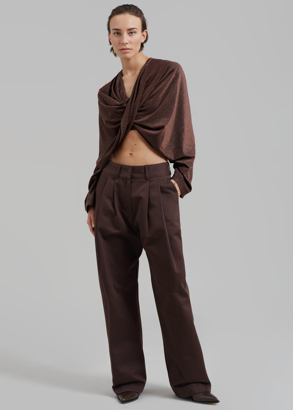 Beaufille Twist Sweater - Espresso - 1