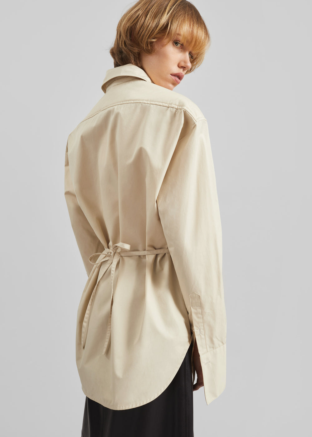 Bec Padded Shirt - Beige - 1