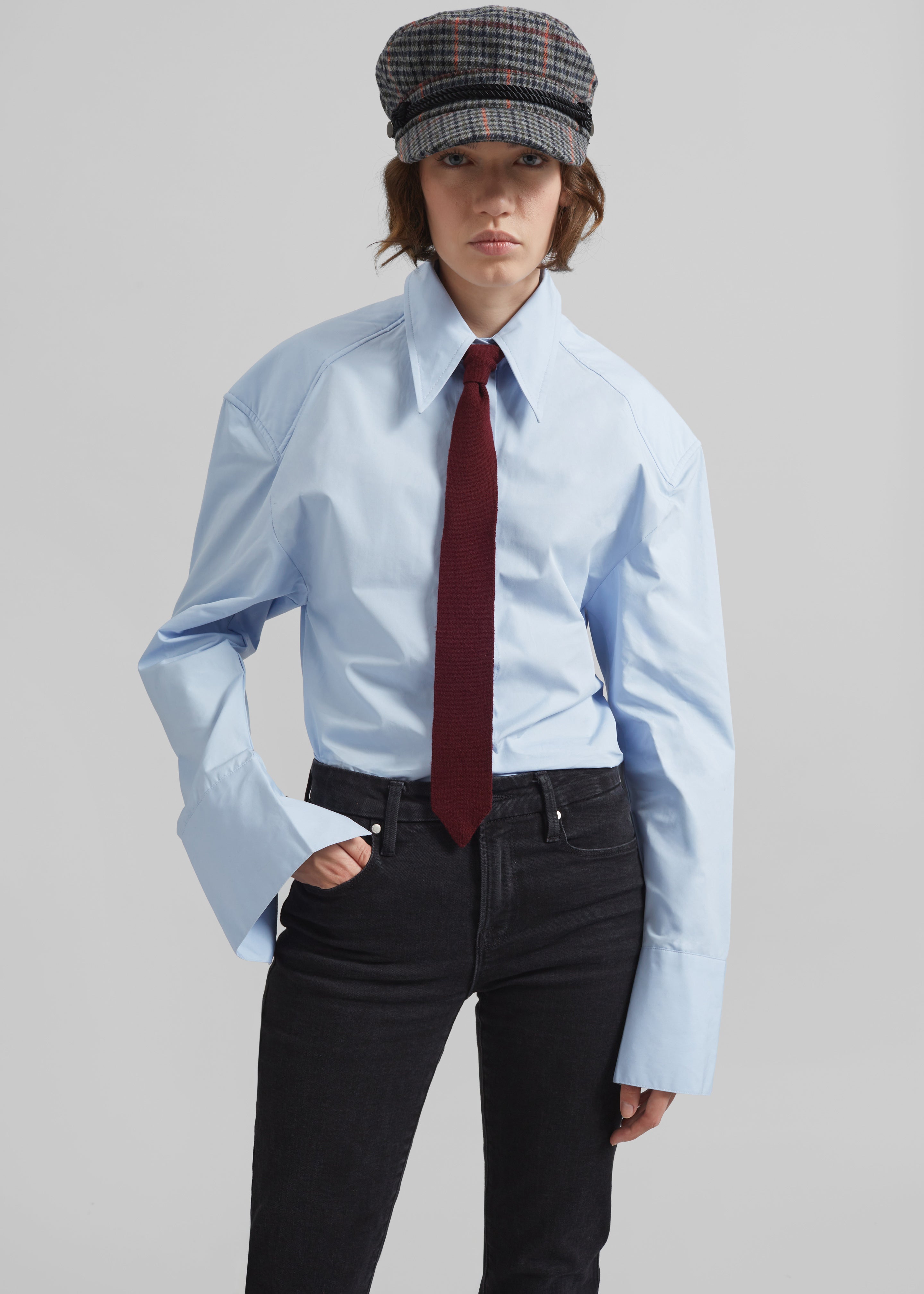 Bec Padded Shirt - Light Blue - 7