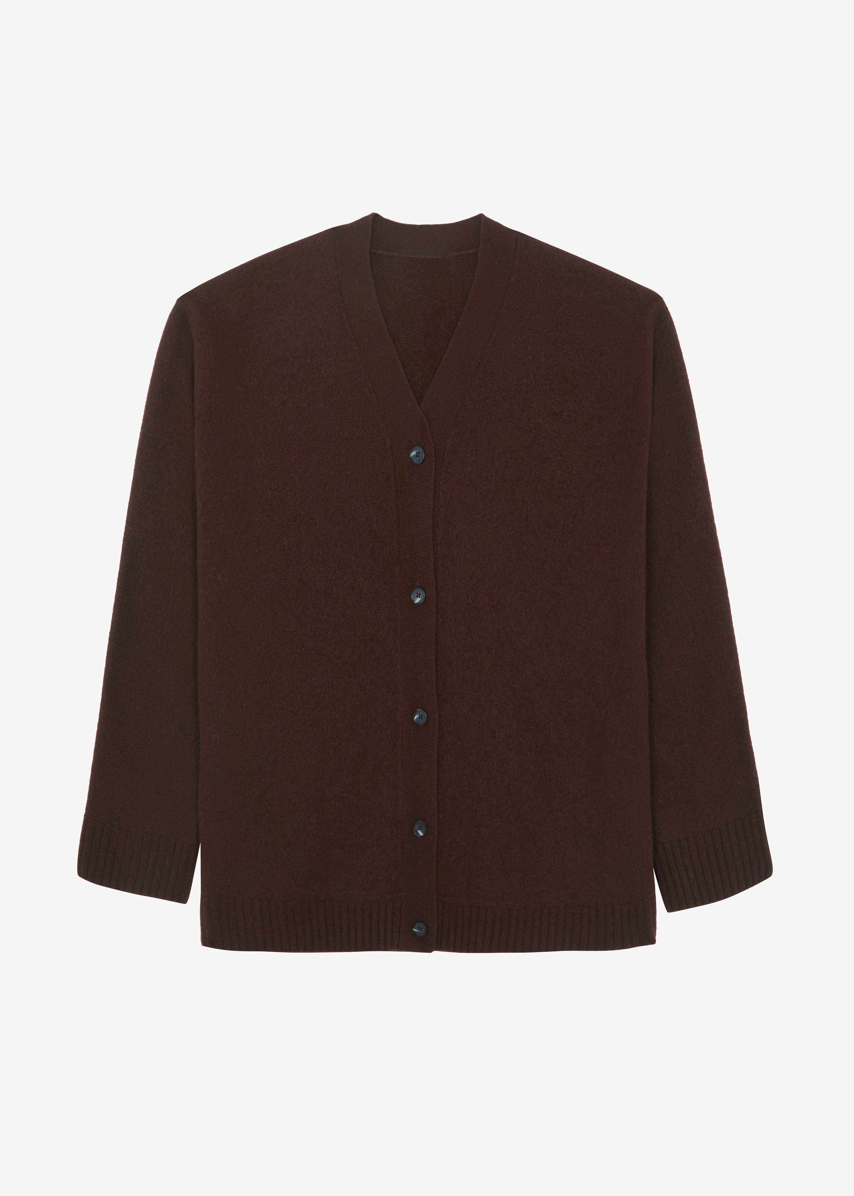 トップス plume nuance cardigan Beck Wool Cardigan - Chocolate Plum – The Frankie Shop Europe