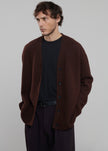 Beck Wool Cardigan - Chocolate Plum