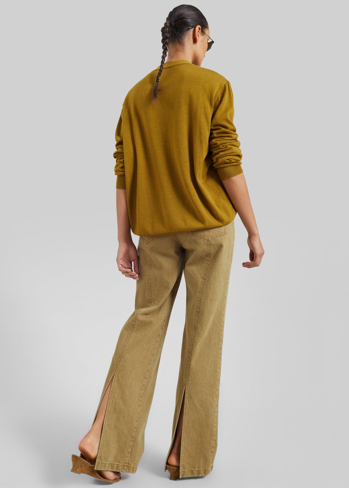 Beckett Straight Jeans - Olive Brown - 5