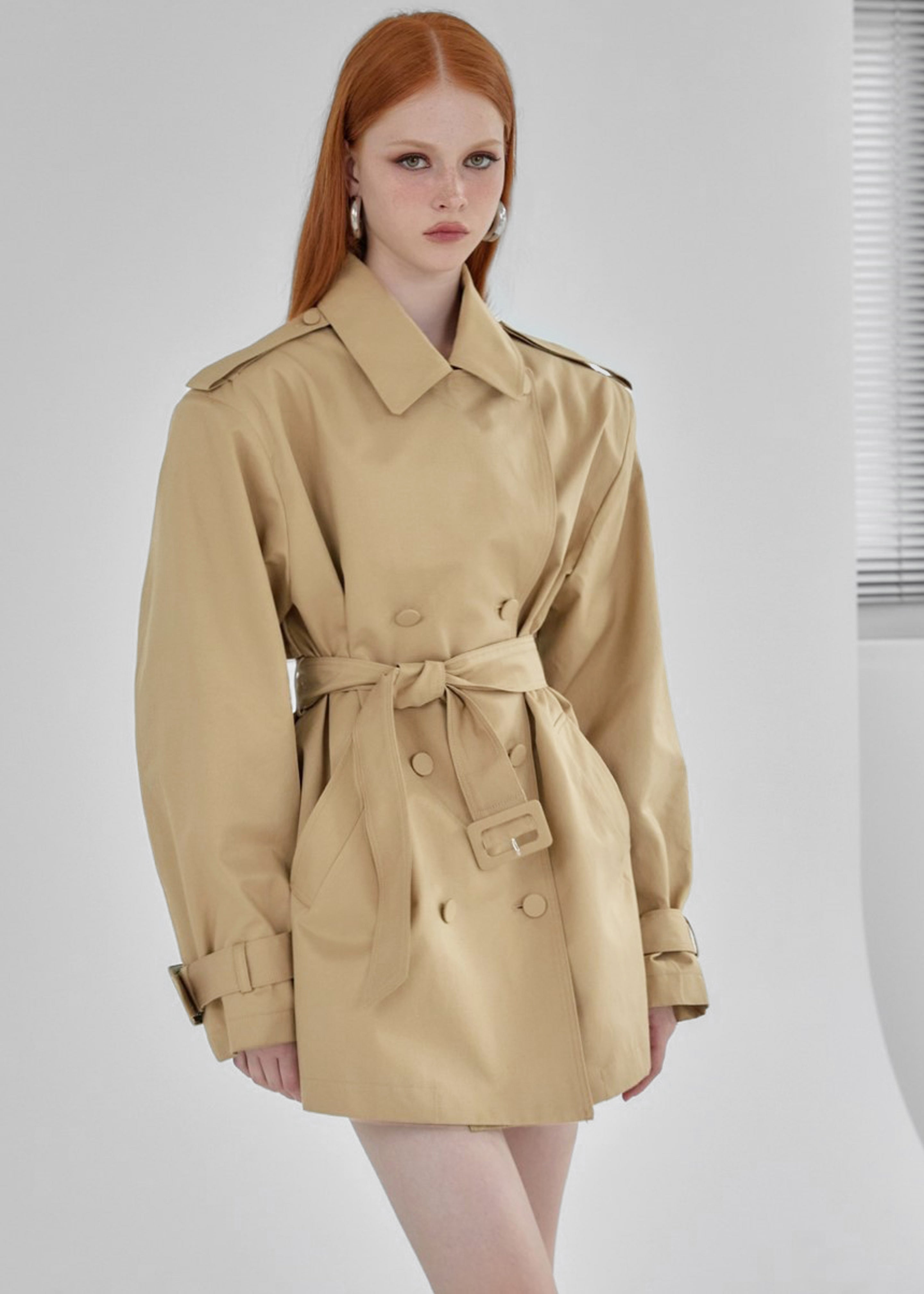 Raleigh Trench Coat - Beige - 11