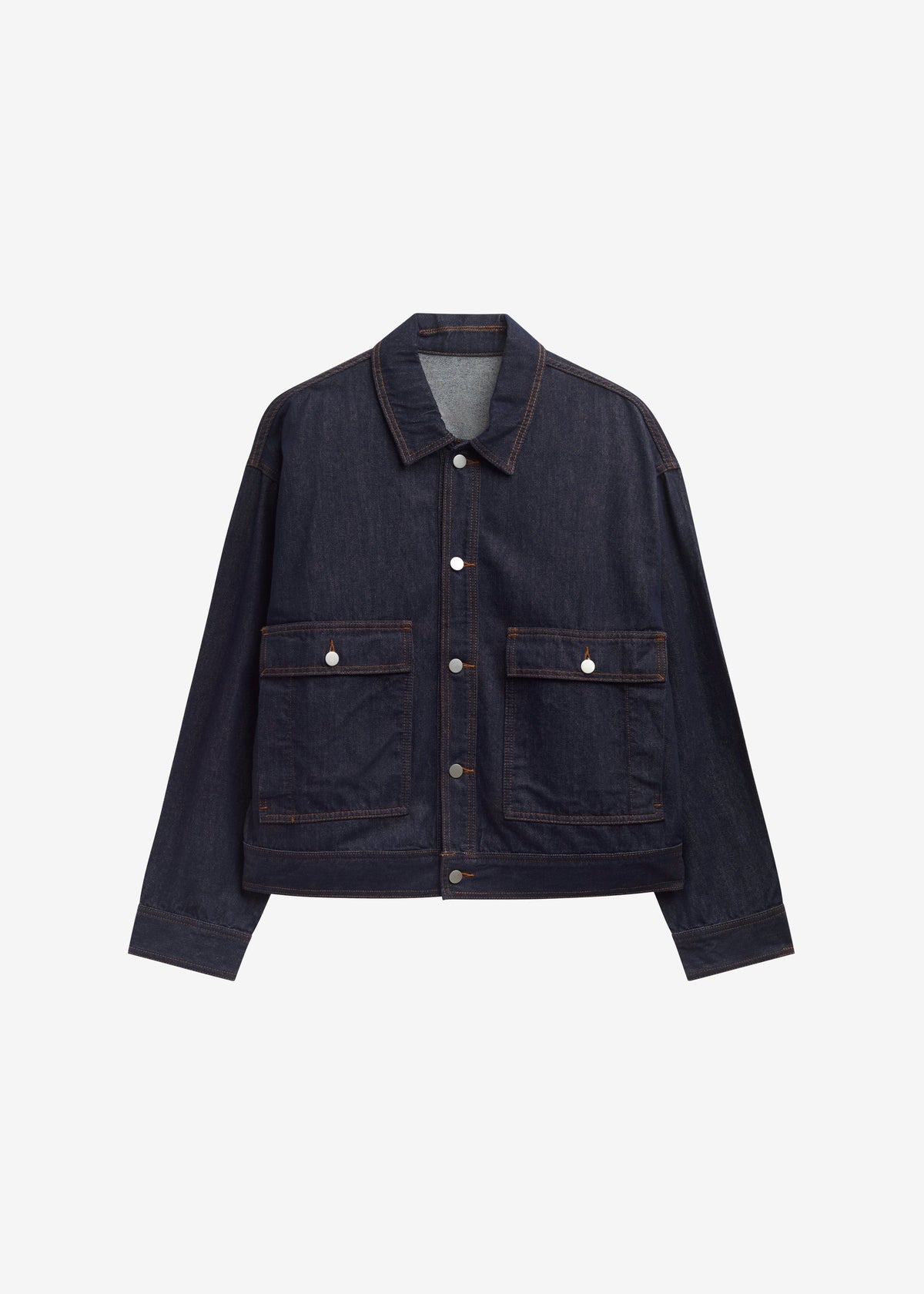 Belden Boxy Denim Jacket - Dark Wash - 8