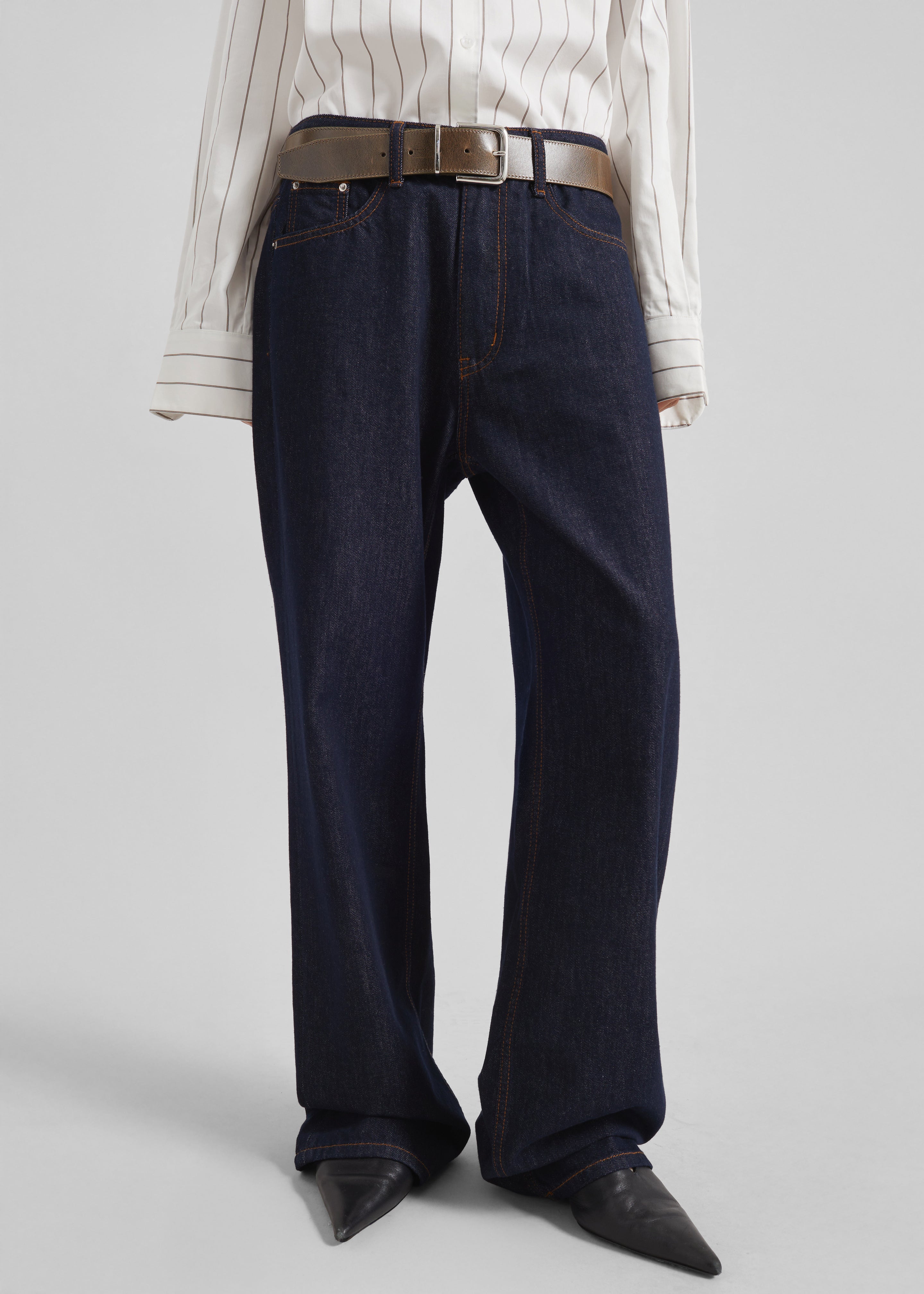 Belden Straight Leg Jeans - Dark Wash - 7