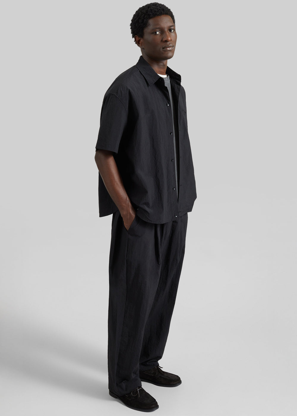 Belem Drawstring Pants - Black - 1