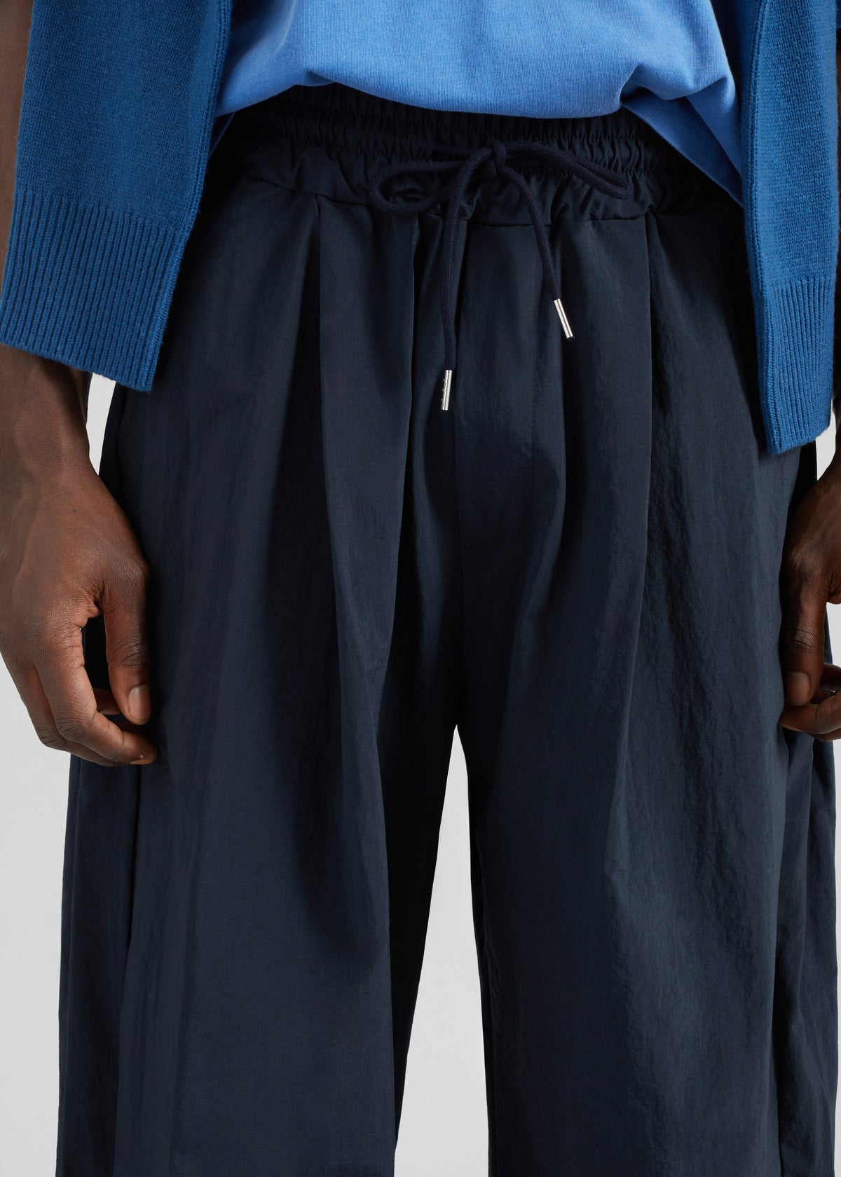 Belem Drawstring Pants - Navy - 3