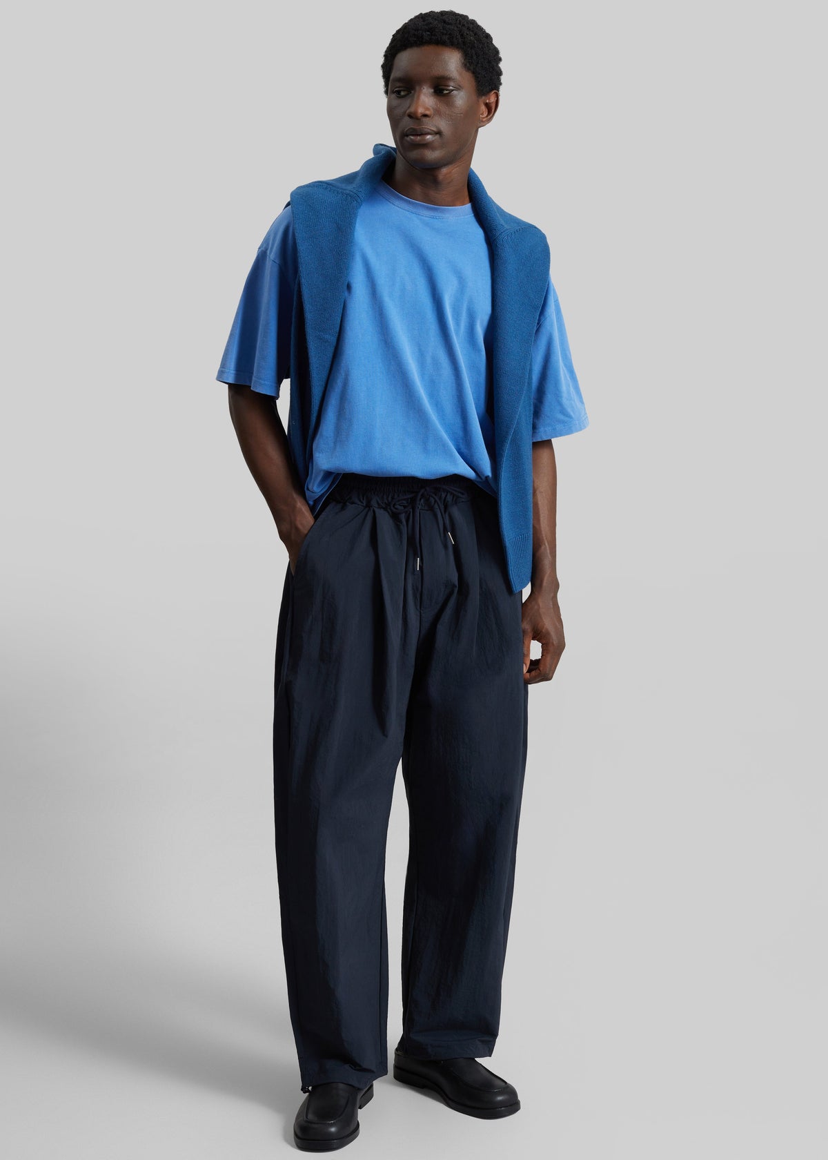 Belem Drawstring Pants - Navy - 6