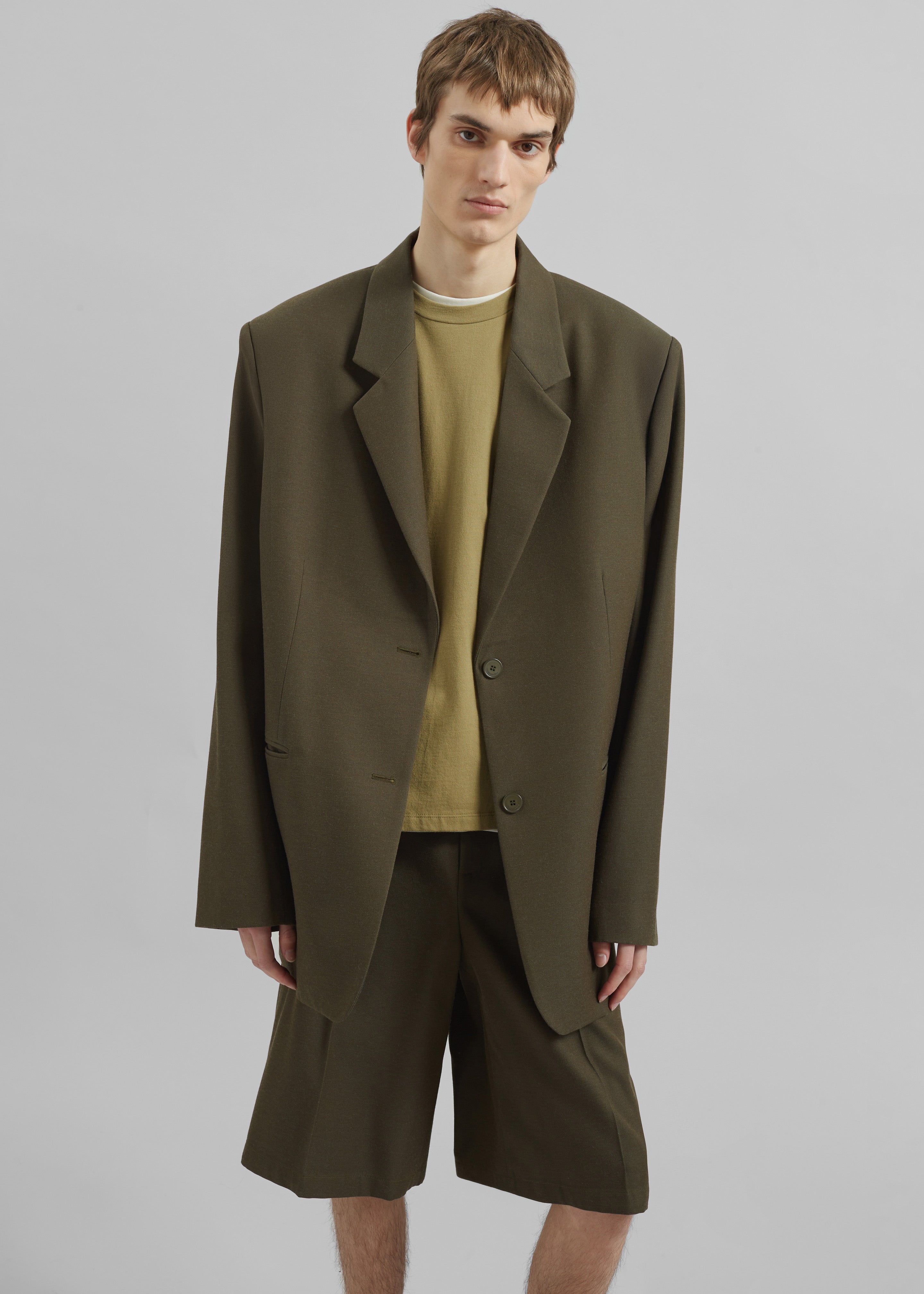 Belgrave Bermuda Shorts - Army Green - 7
