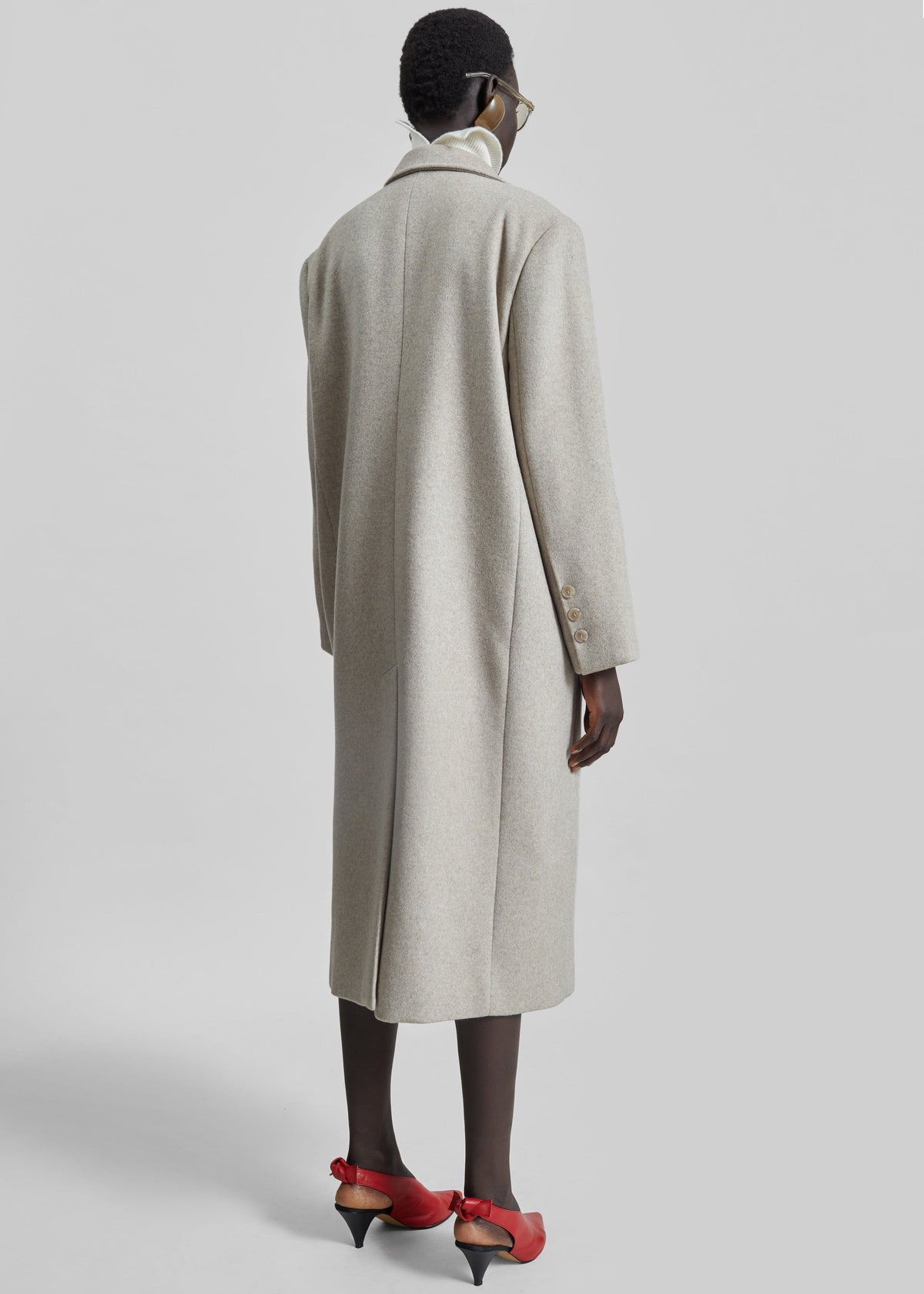 Bellace Wool Coat - Taupe - 5