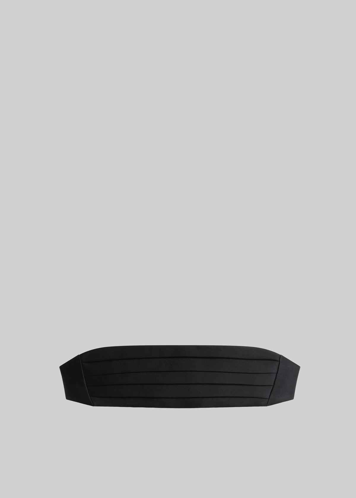 Bellano Satin Cummerbund Belt - Black