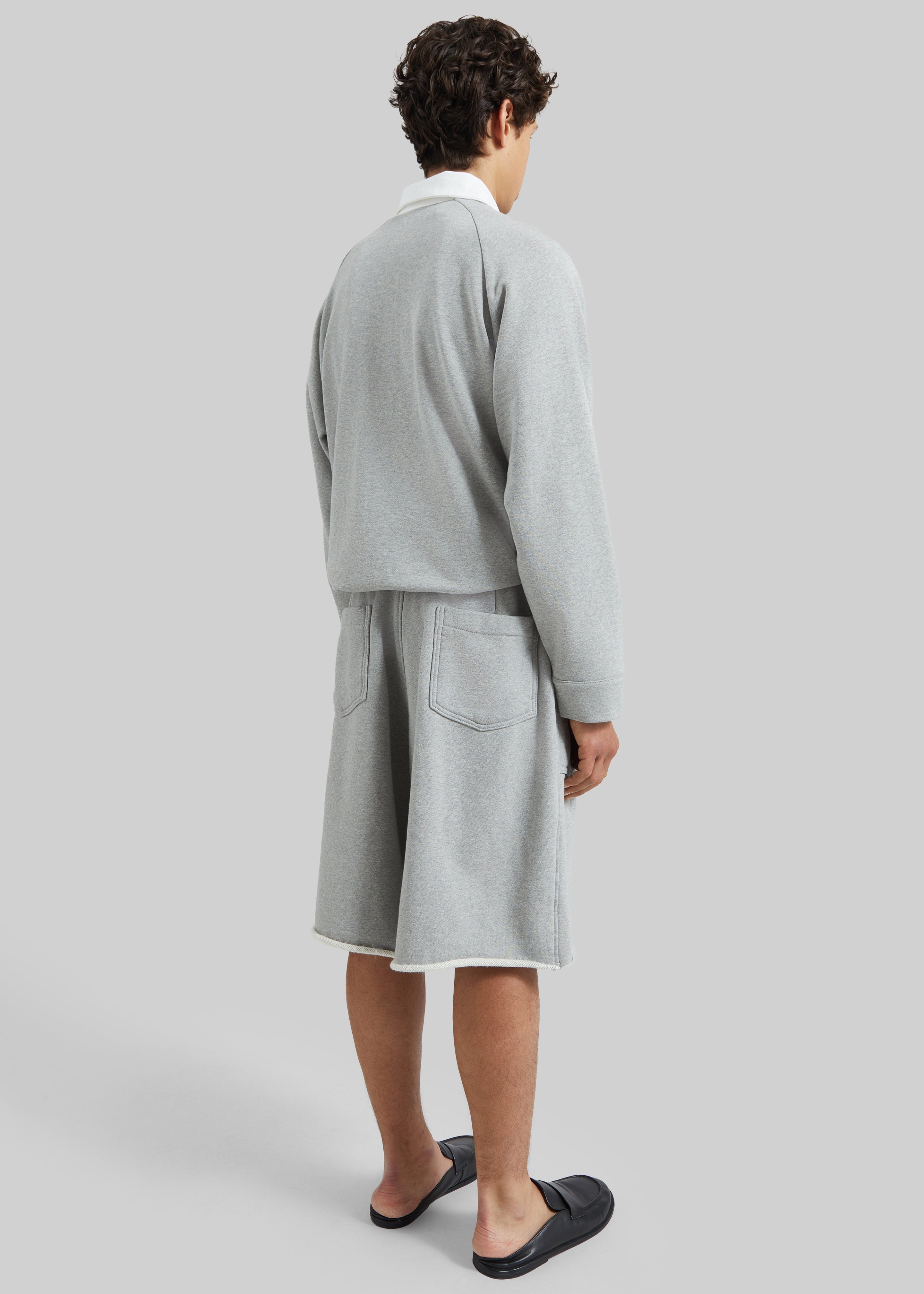 Bellino Raw Hem Sweatshorts - Grey - 6