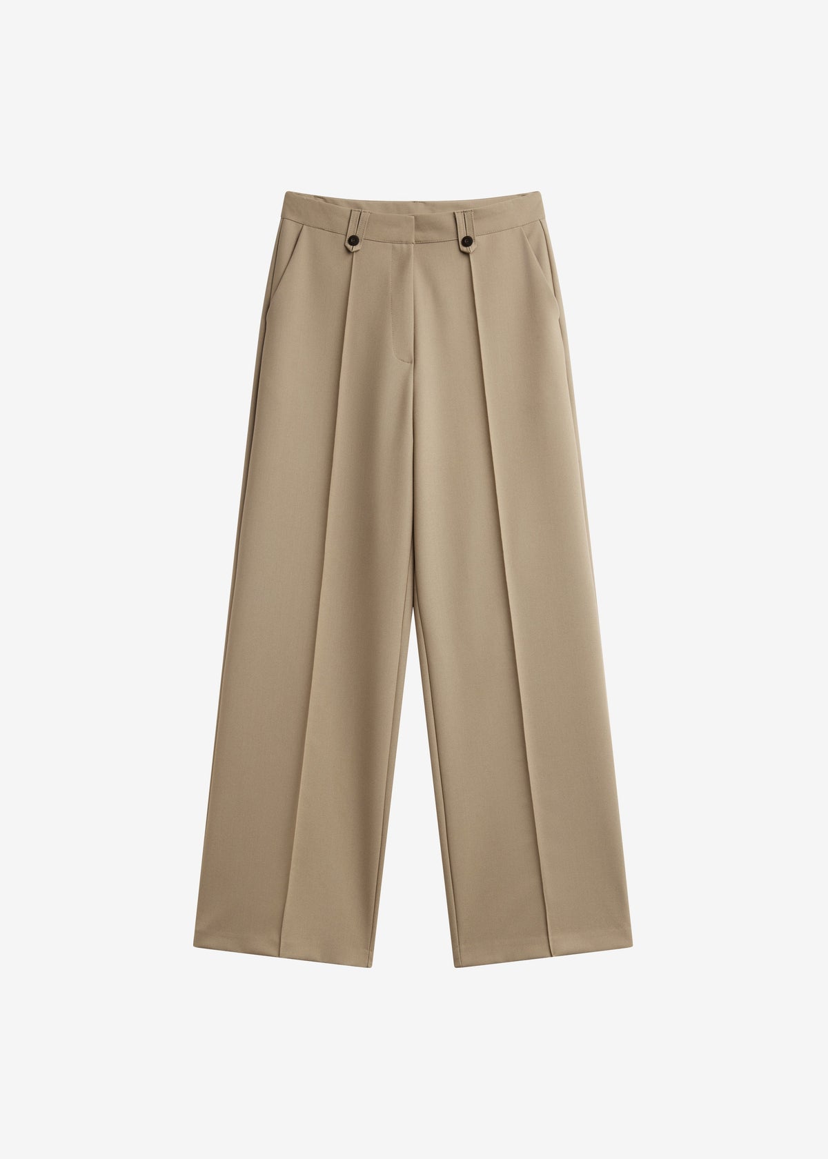 Pantalon droit Belliva à couture sur le devant - Camel - 7