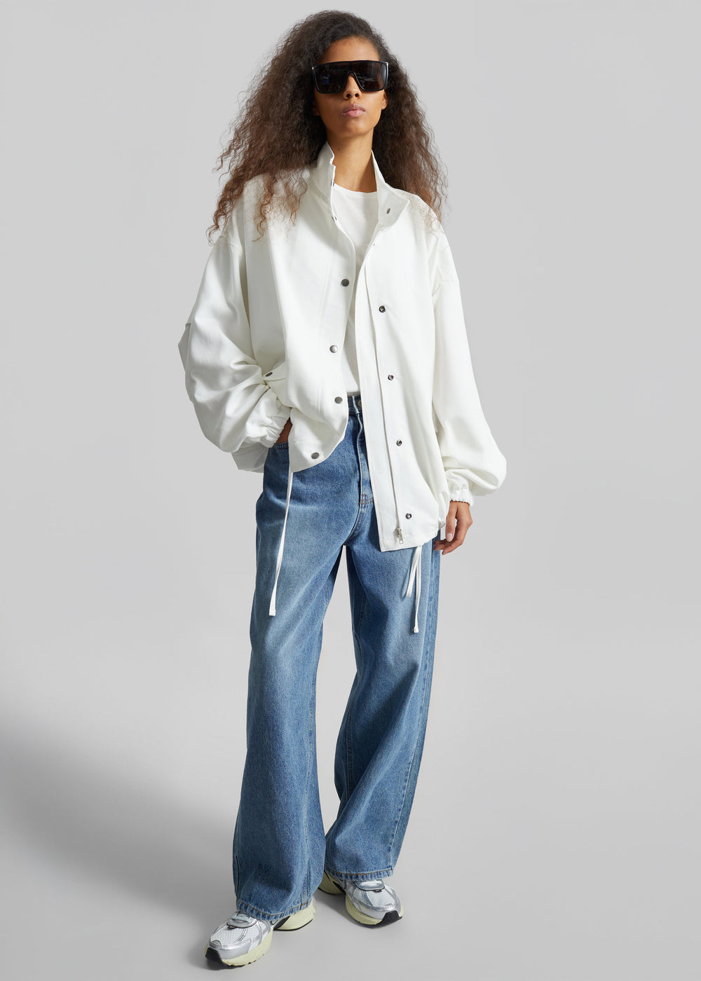Bellona Blouson Jacket - White - 1