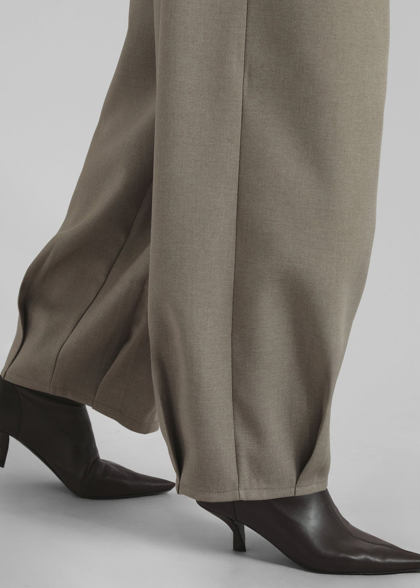 Benicia Tapered Leg Trousers - Taupe - 1