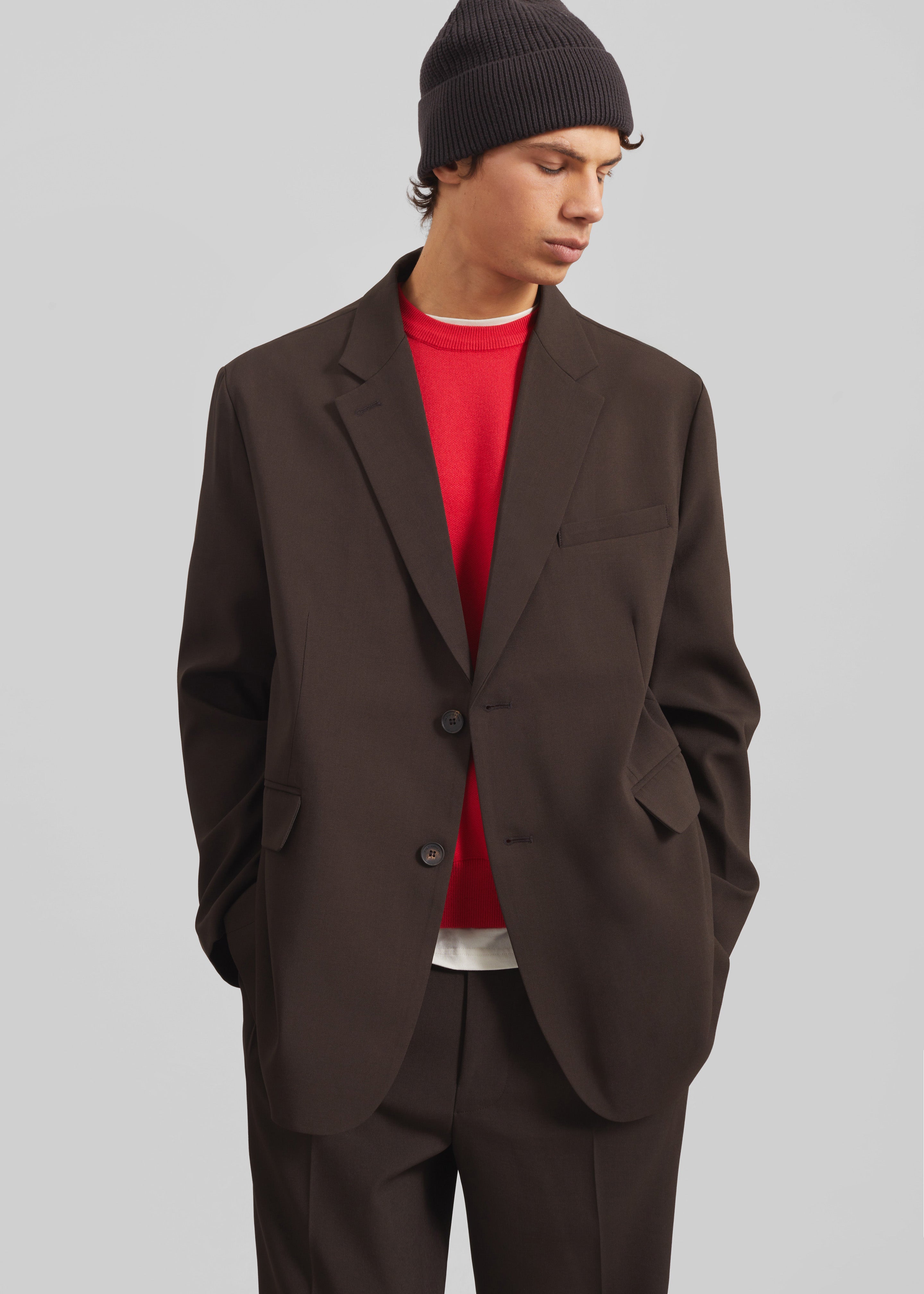 Beo Wool Blazer - Brown – The Frankie Shop Europe