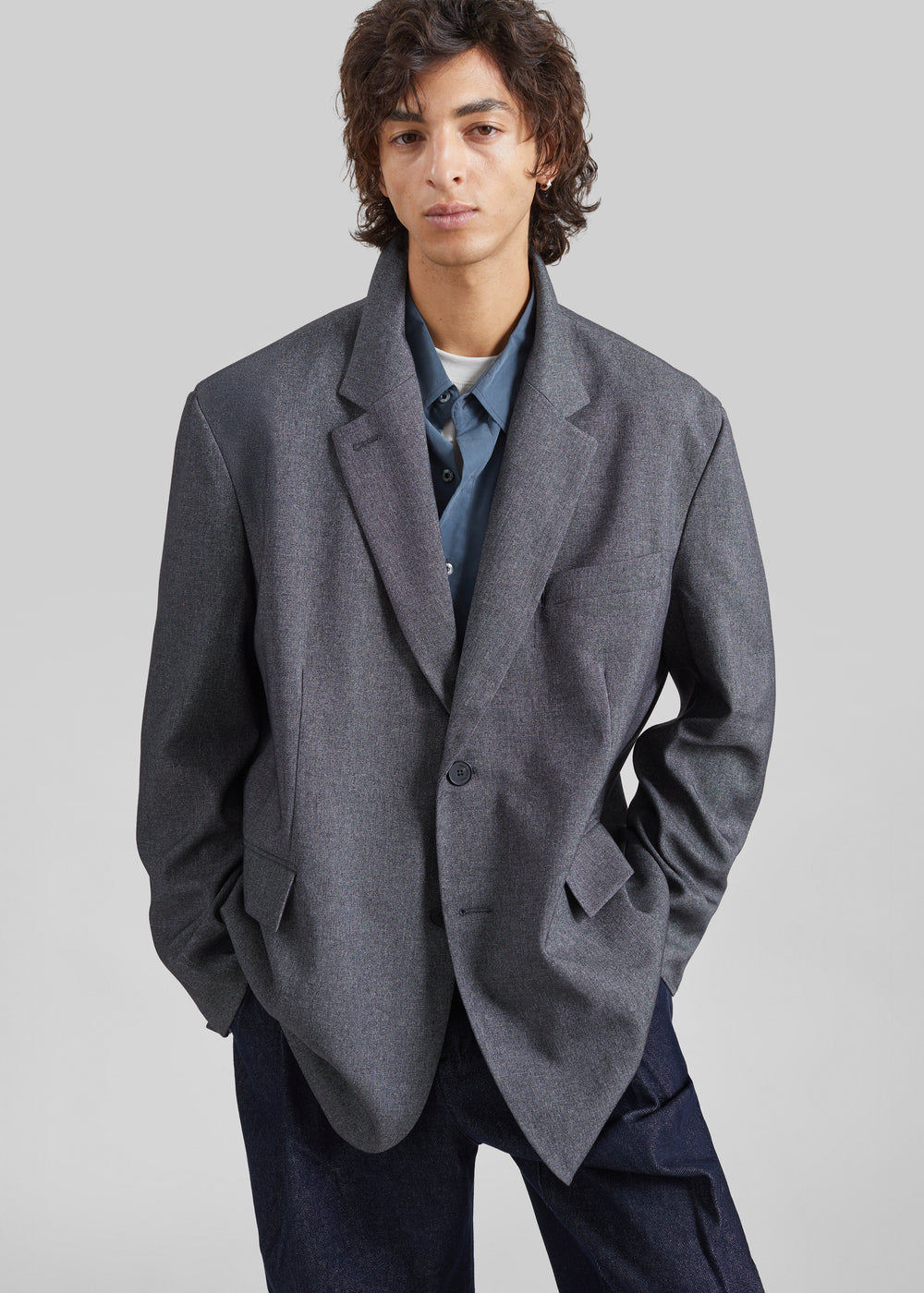 Beo Blazer - Grey Melange - 1