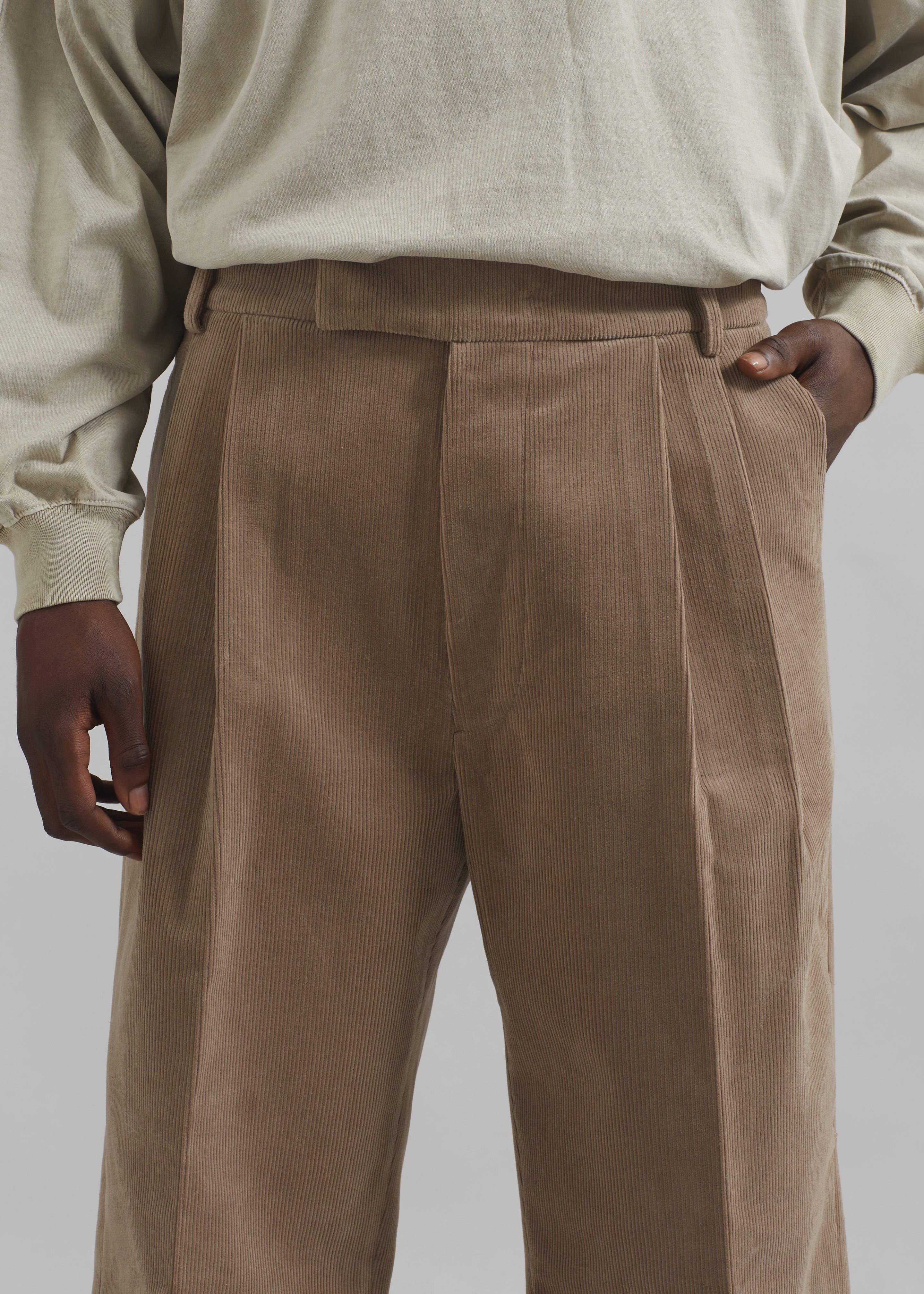 Beo Corduroy Suit Pants - Latte - 3