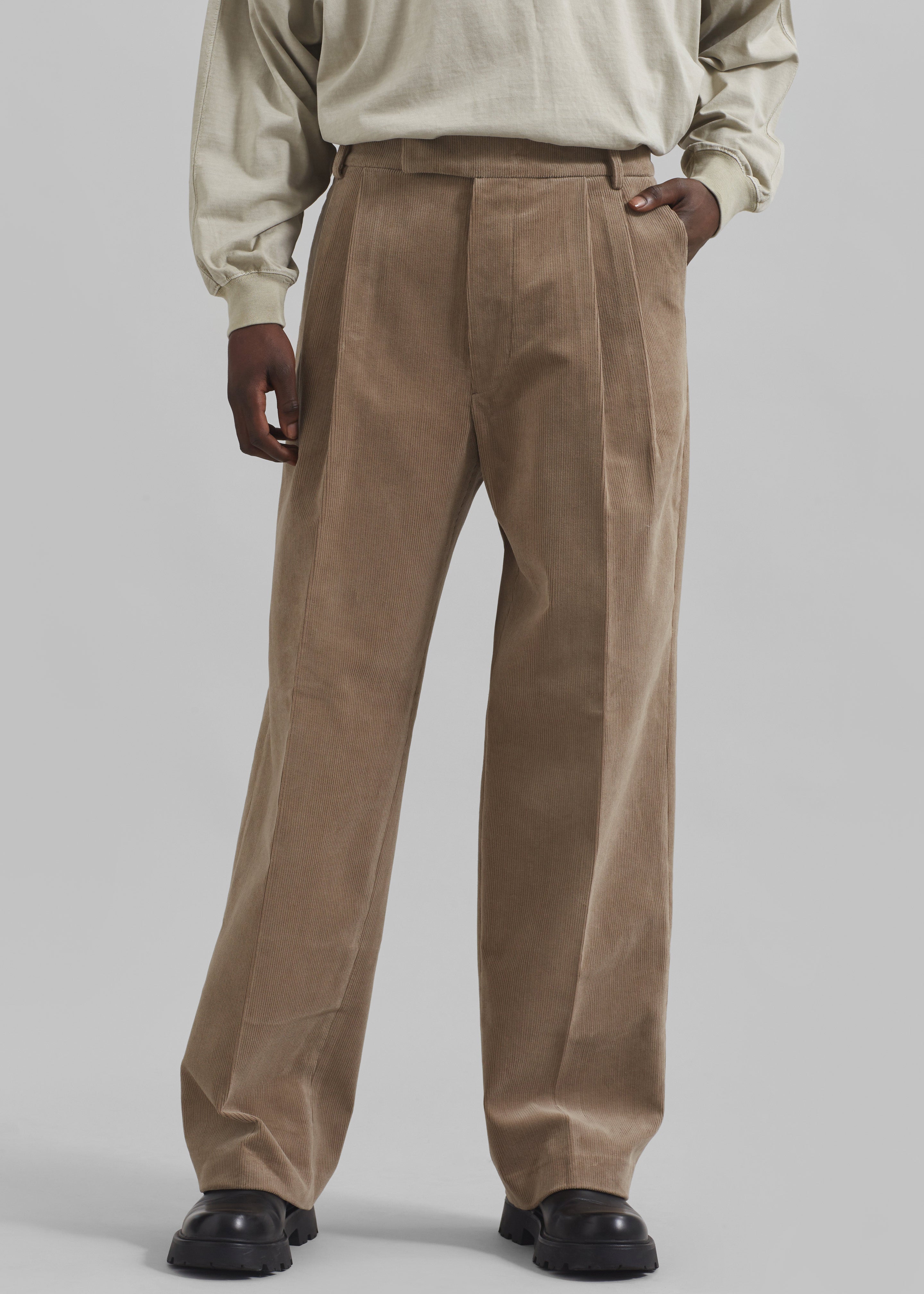 Beo Corduroy Suit Pants - Latte - 2