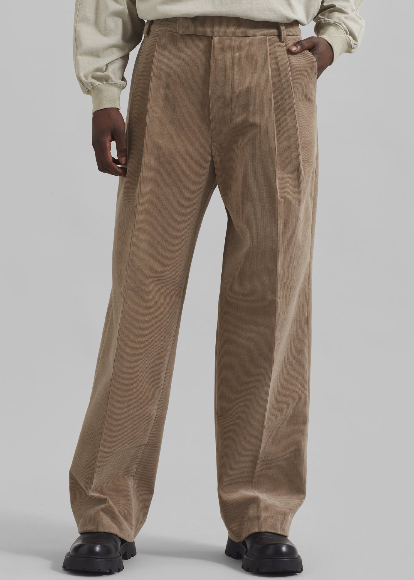 Beo Corduroy Suit Pants - Latte - 1