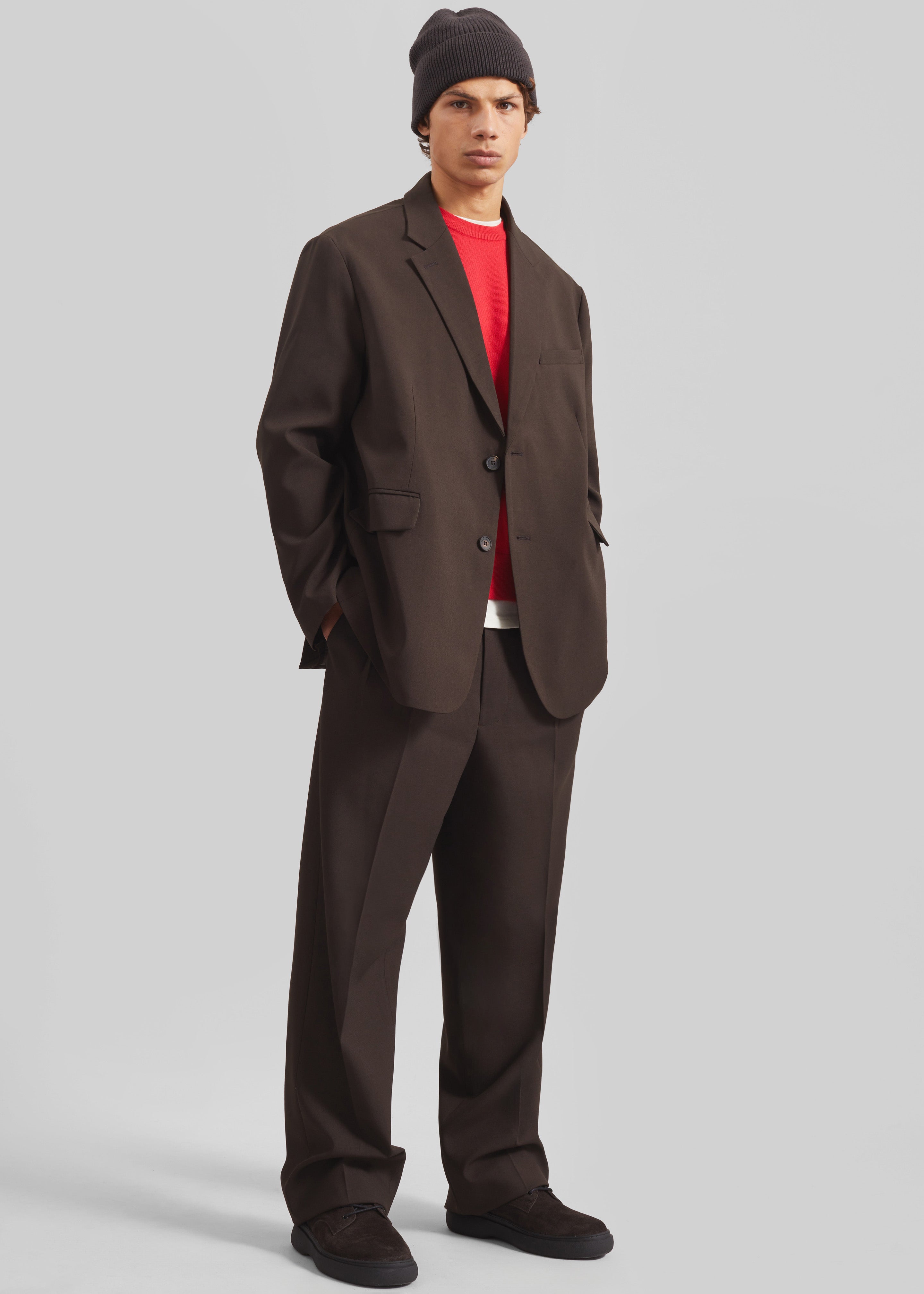 Beo Suit Pants - Dark Espresso - 2