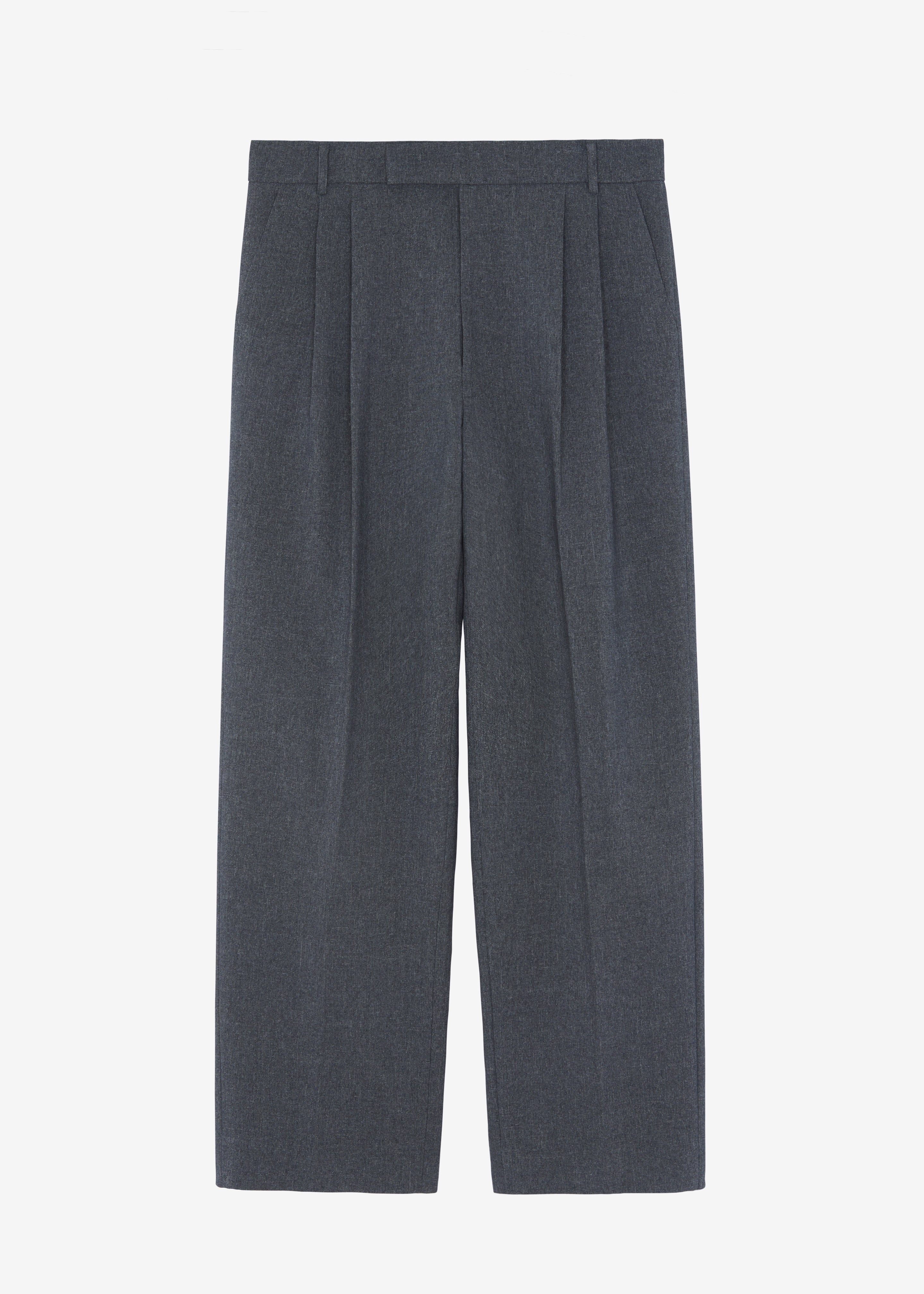 Beo Suit Pants - Grey Melange - 11