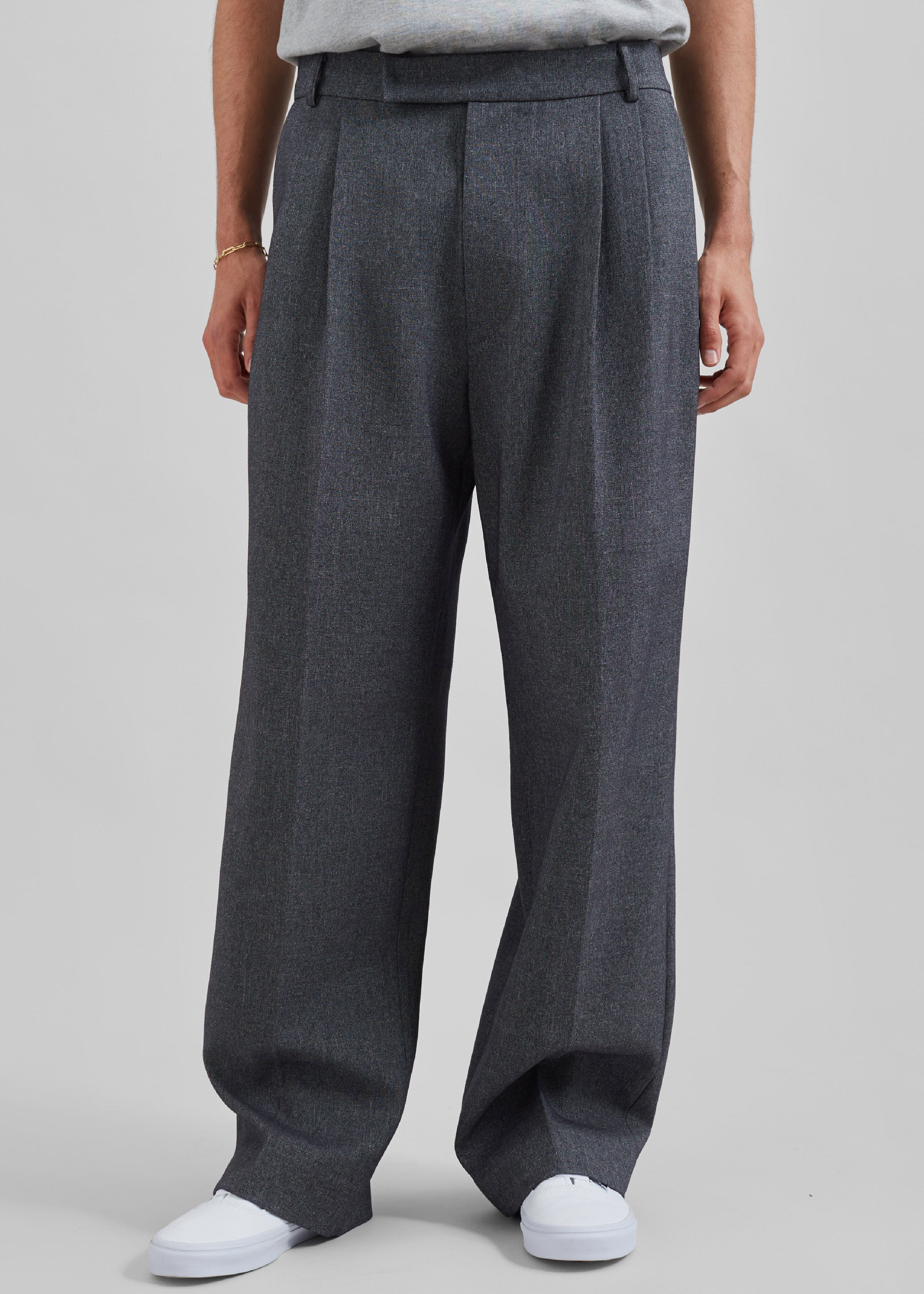 Beo Suit Pants - Grey Melange - 5