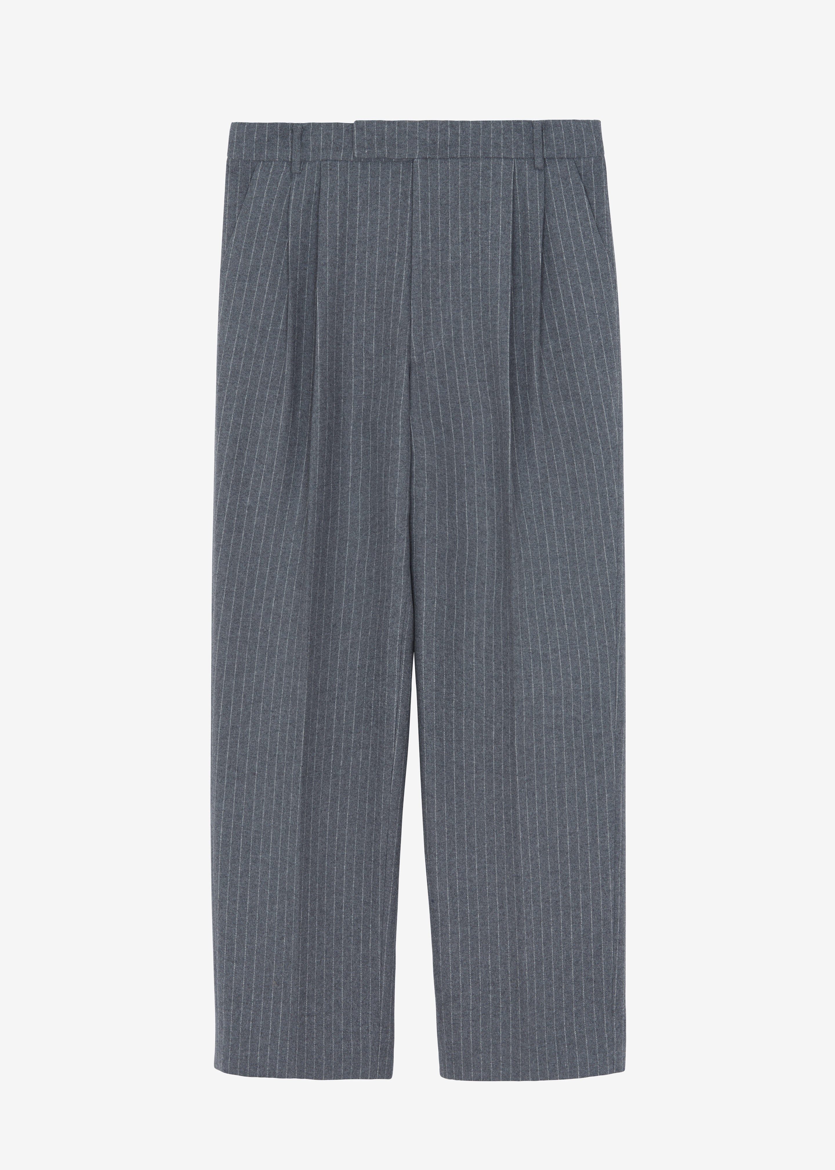 Beo Suit Pants - Grey/White Pinstripe - 12