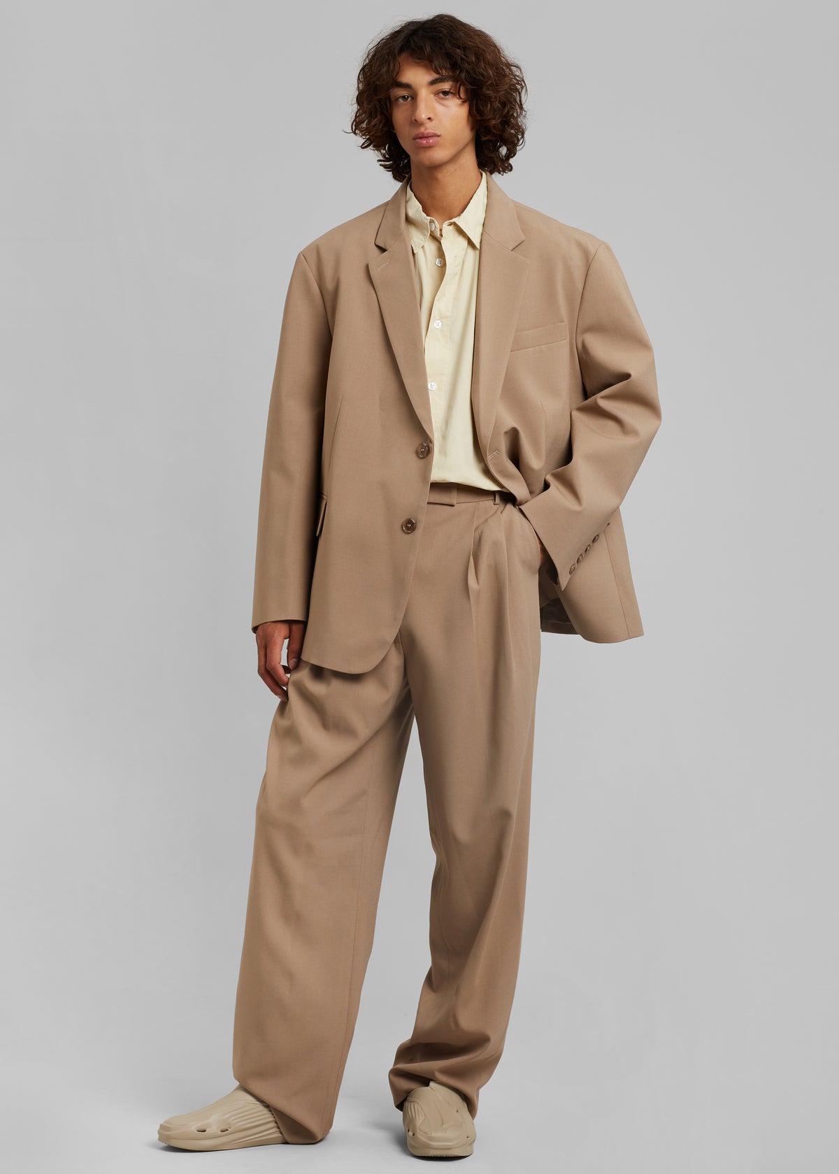 Beo Suit Pants - Latte - 1