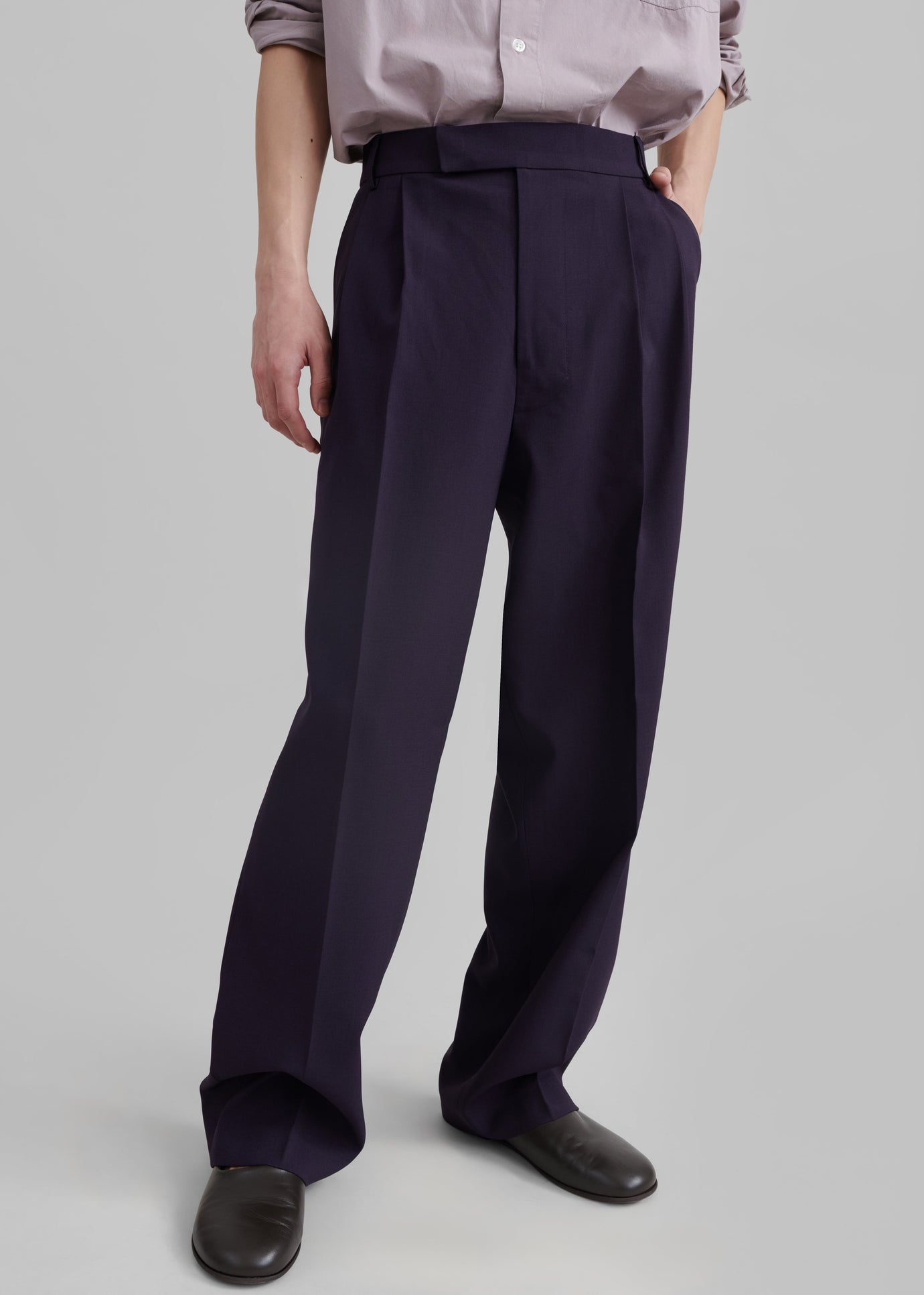 Beo Suit Pants - Purple - 1